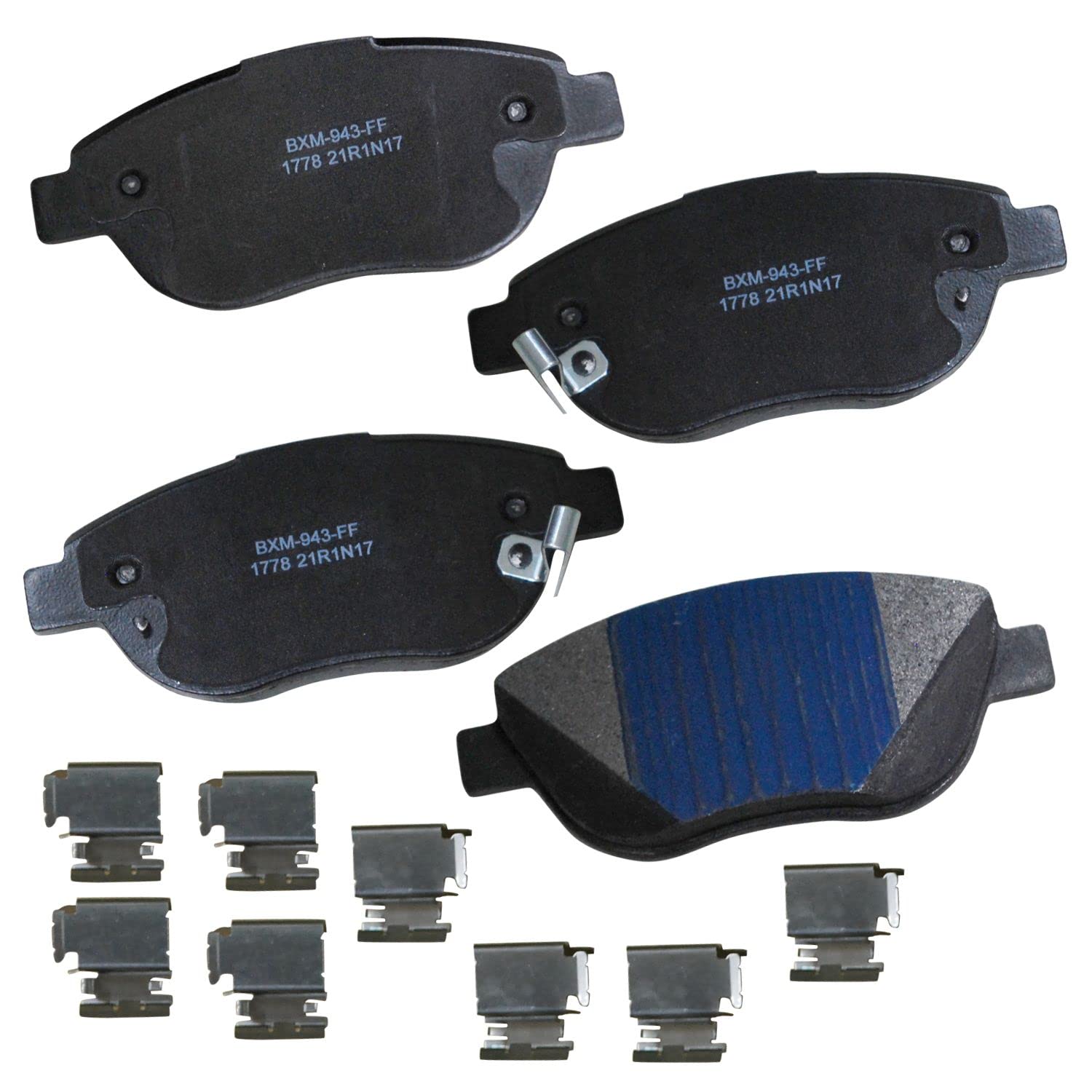 Bendix Premium Sbm1778 Semi-Metallic Front Brake Pads For Fiat 500 2018-2012, Linea 2011, Peugeot 307 2010-2008