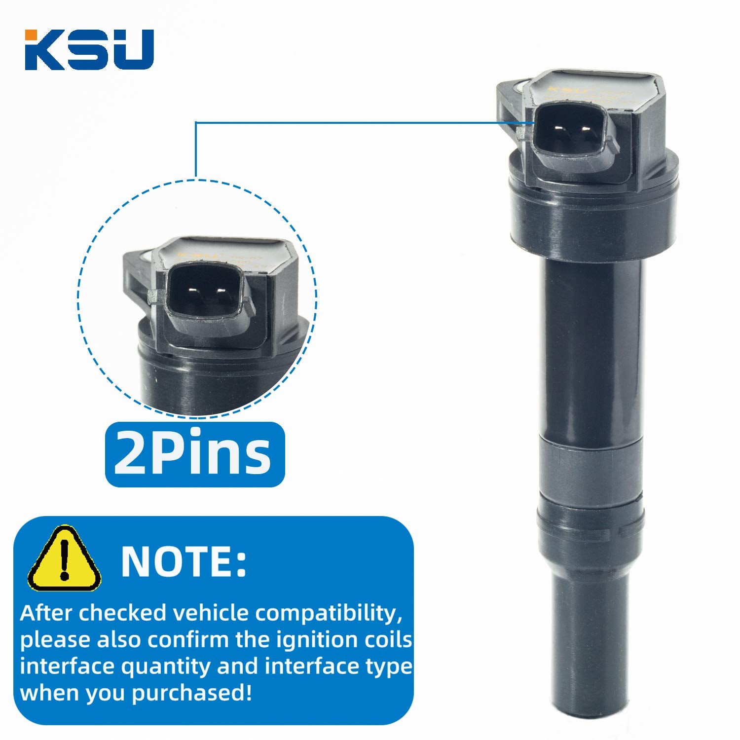 Ksu Coil Pack & Spark Plug Compatible With Hyundai Tucson 2.0L L4 2014-2021