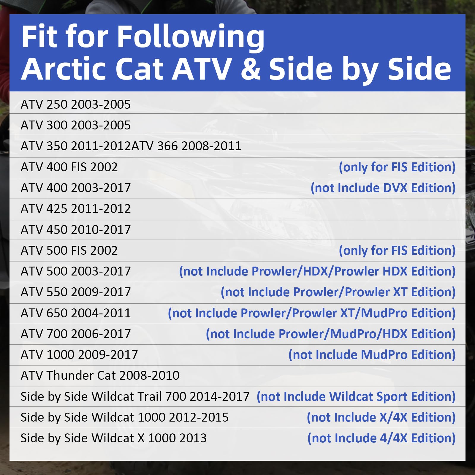 M MATI Front Left or Rear Brake Caliper W/Pads for Arctic Cat ATV 250 300 350 400 400 FIS 425 450 500 500 FIS 550 650 700 1000 T