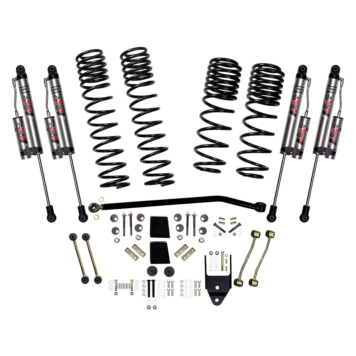 Skyjacker Jl40Rbkxlt - 4'' Dual Rate Front And Rear Long-Travel Coil Spring Lift Kit