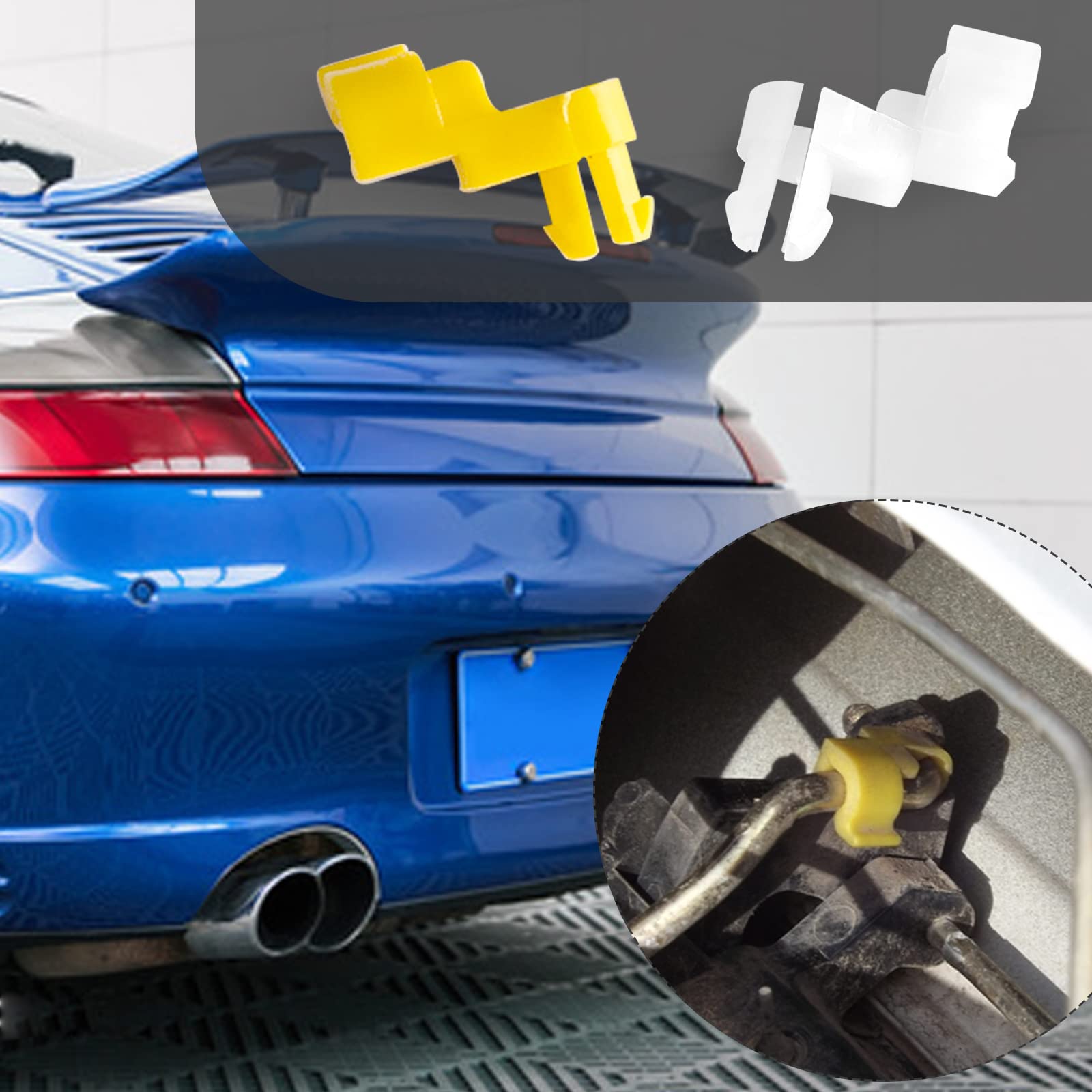 20Pcs Tailgate Handle Door Lock Rod Clips Tailgate Handle Rod Clip Replacement For Toyota Tundra Camry Corolla Echo Highlander 69293-12030 69293-12040