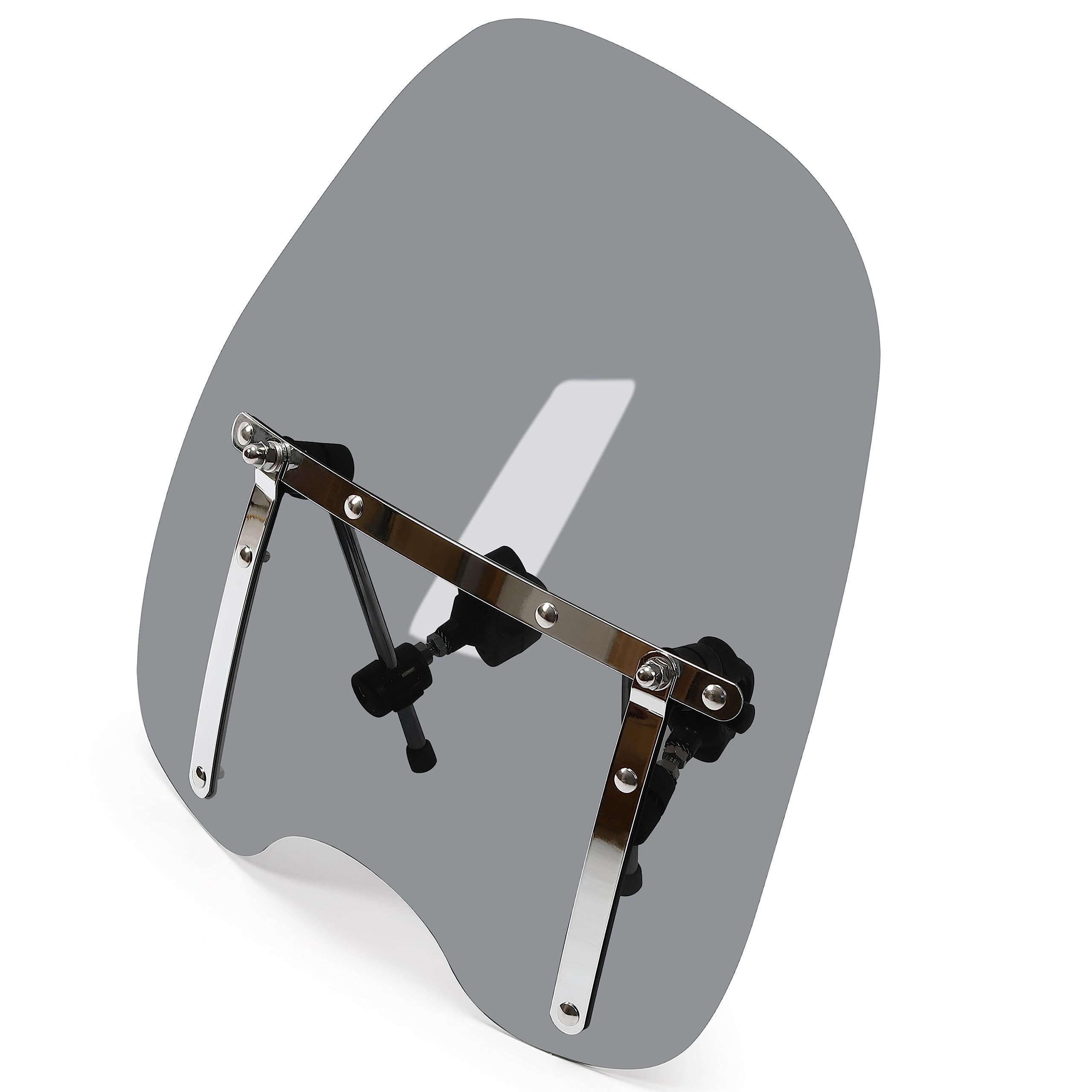 Ego Bike Smoke 18*16 Tinted Windshield Windscreen Compatible With Kawasaki Yamaha Honda Suzuki Harley Motorcycle