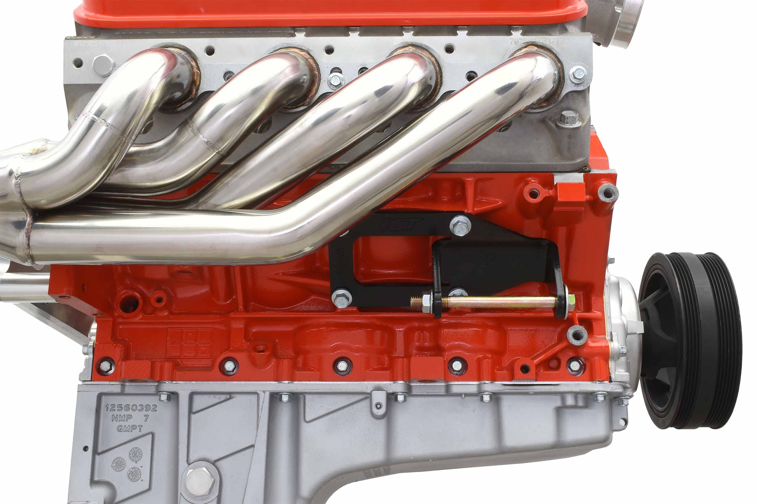 Ict Billet 1975 To 1987 Sbc To Ls Swap Engine Mount Steel Clamshell Bracket Motor Conversion Black Powder Coated Finish Heavy Du