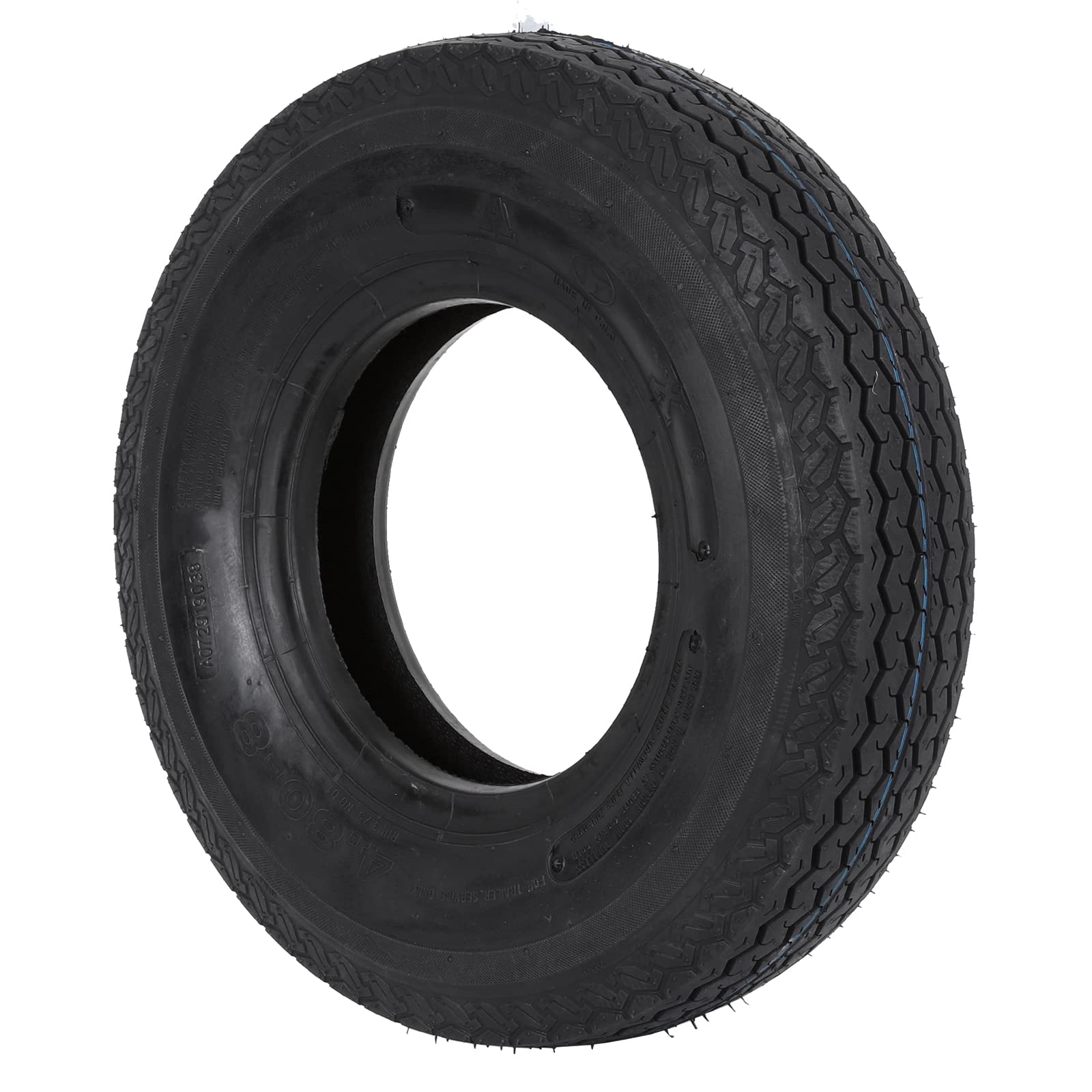 Set Of 2 Hykolity Highway Boat Utility Trailer Tire 4.80-8 4.8-8 480-8, Lrc 6Pr, Load Range C