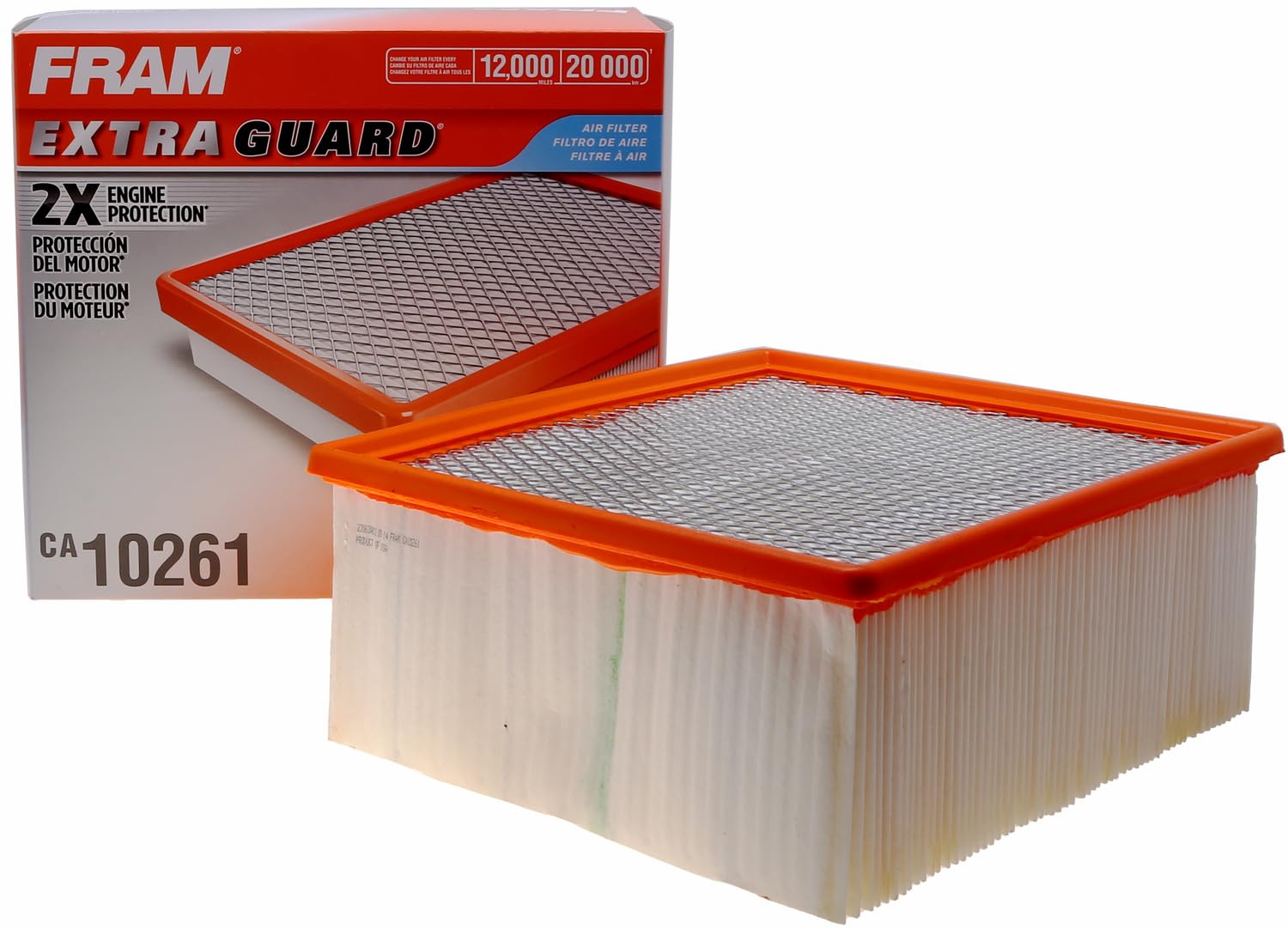 FRAM CA10261 Engine Air Filter for 2007-2022 Dodge Ram 2500-5500, Synthetic, Multi, Up to 12 Months/12,000 Miles Protection