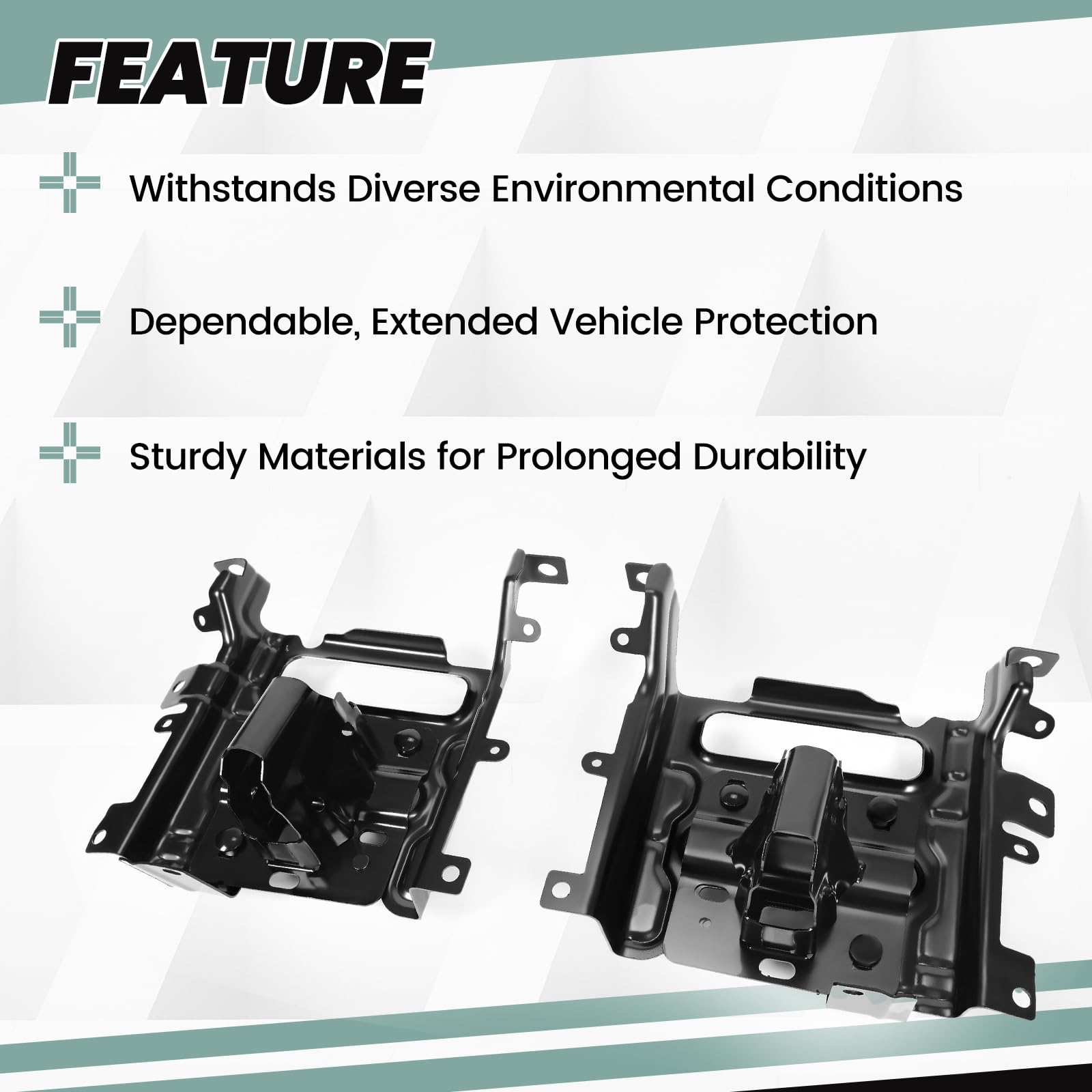 HECASA Front Bumper Bracket Compatible with 2013-2018 Ram 1500 and 2019-2022 Ram 1500 Classic CH1061104 68232485AA Steel Left Ri