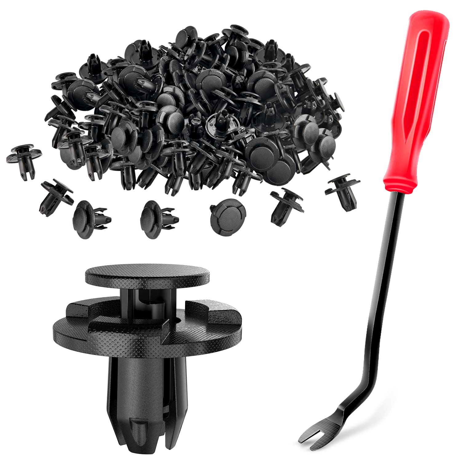 Gooacc 100Pcs Engine Cowl Bumper Fender Clips Replace Nissan 01553-05323 Mazda L33X13209 Infiniti Fx35 Fx45 G25 G35 G37 Nissan 2