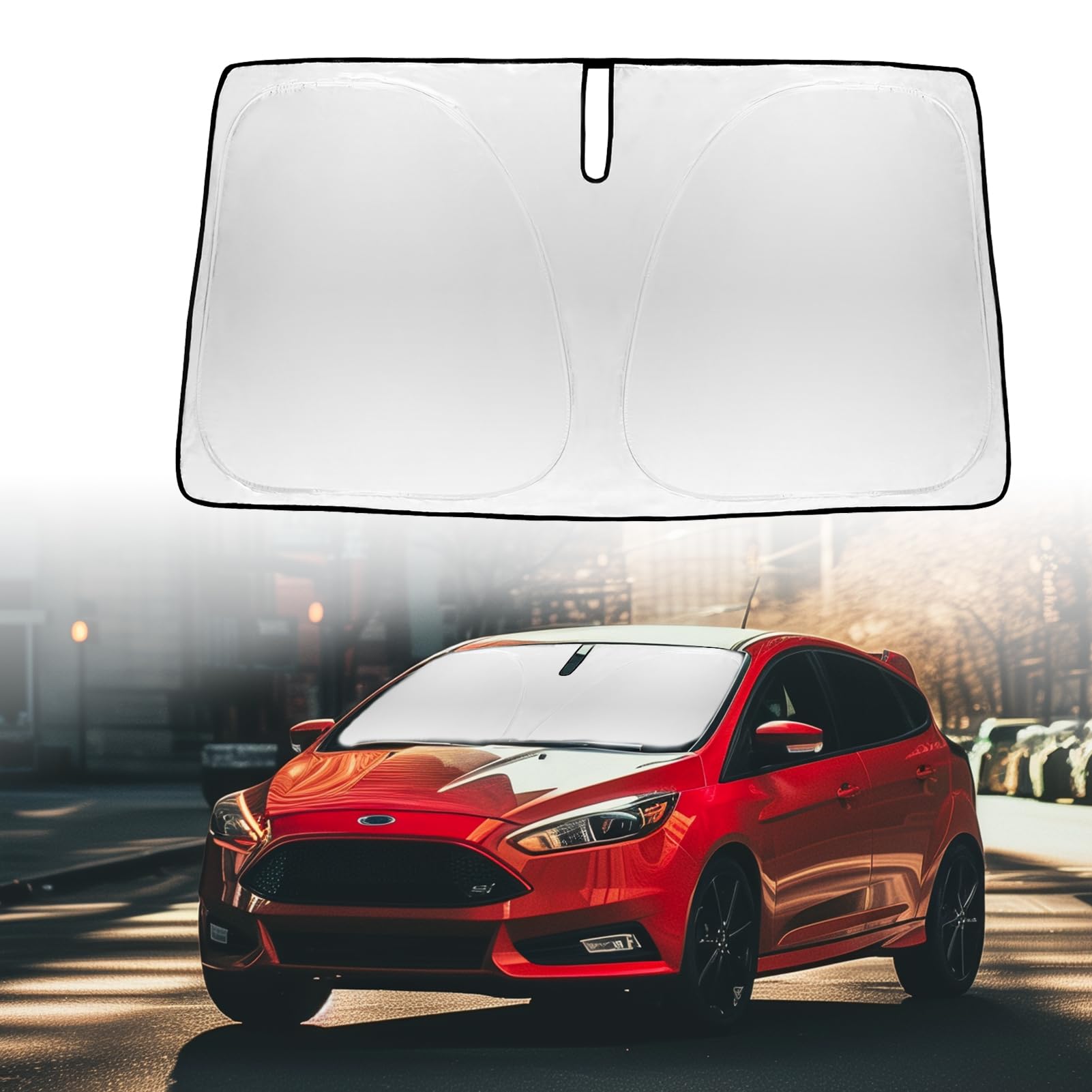 For Focus Windshield Sun Shade Sunshade For Ford Focus 2012-2018 Windshield Cover Fit 2020 2024 Focus S Rs, St, Se, Sel, Titaniu