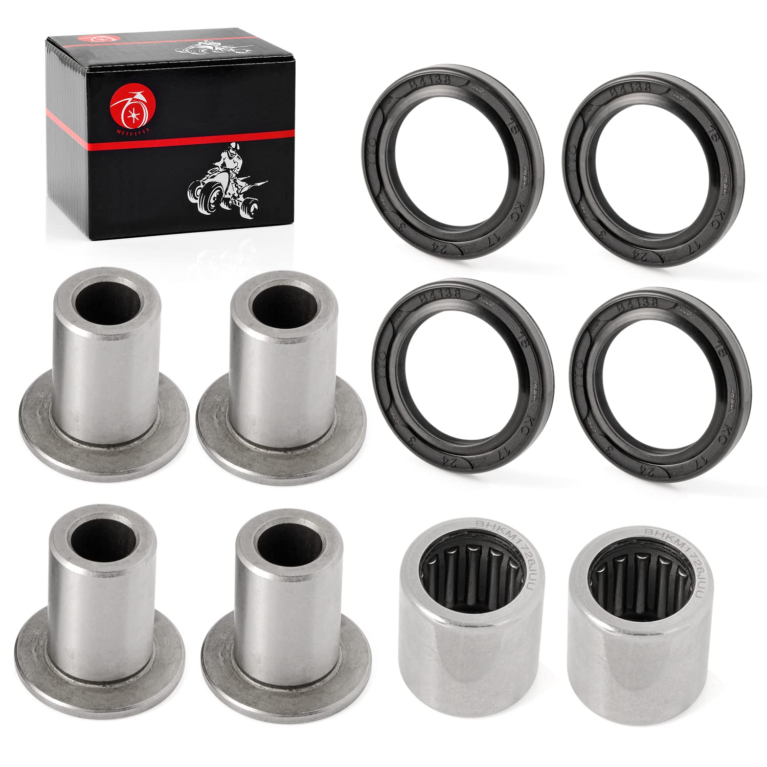 50-1014 Front Upper A Arm Bushings Bearing Seal For Kawasaki Kfx400 For Arctic Cat 400 Dvx For Suzuki Quadsport Z400 Ltz400 Ltz