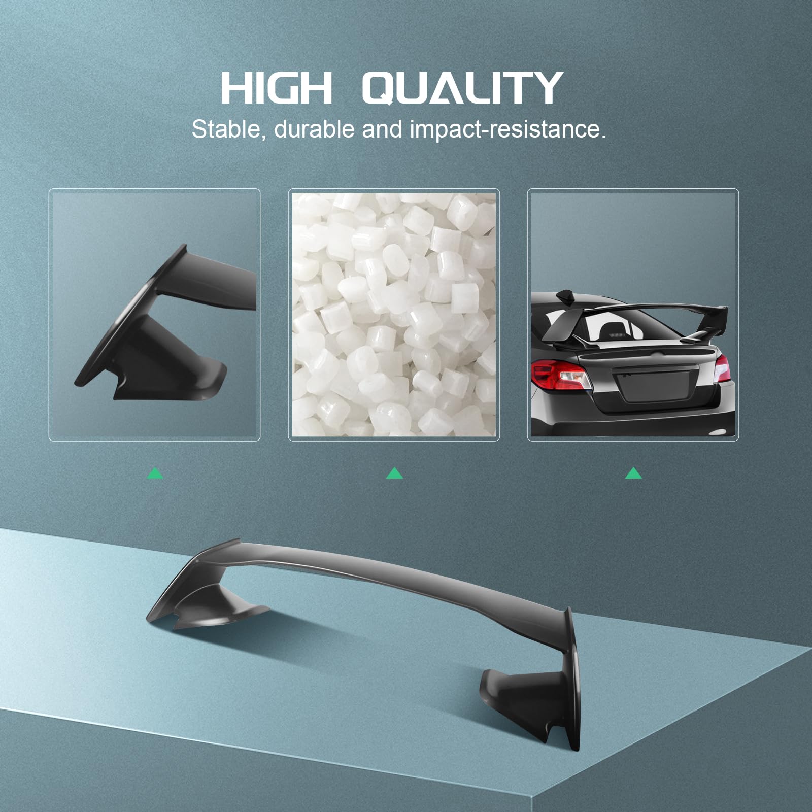 SCITOO Rear Trunk Spoiler Wing for WRX, Bolt-on Rear Wing Trunk Spoiler for Subaru WRX STI Sedan 2015-2021 for Scion tC 2011-201