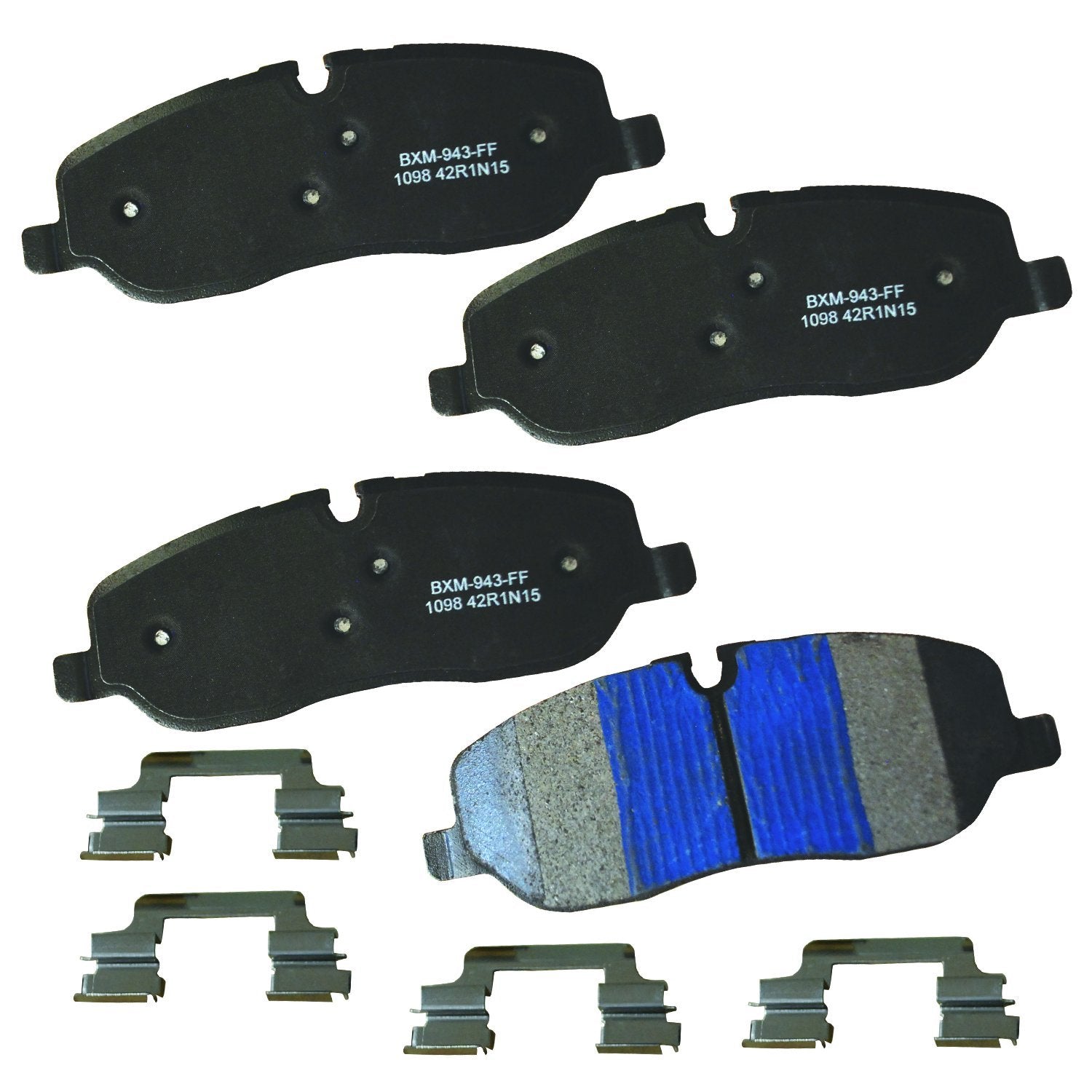 Bendix Premium Sbm1098 Semi-Metallic Front Brake Pads For Land Rover Discovery 2016-2014, Lr3 2009-2005, Range Rover 2009-2006,