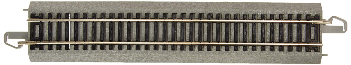 Bachmann Trains - Snap-Fit E-Z Track 9    Straight Track - Bulk (50 Pcs) - Nickel Silver Rail With Gray Roadbed - Ho Scale