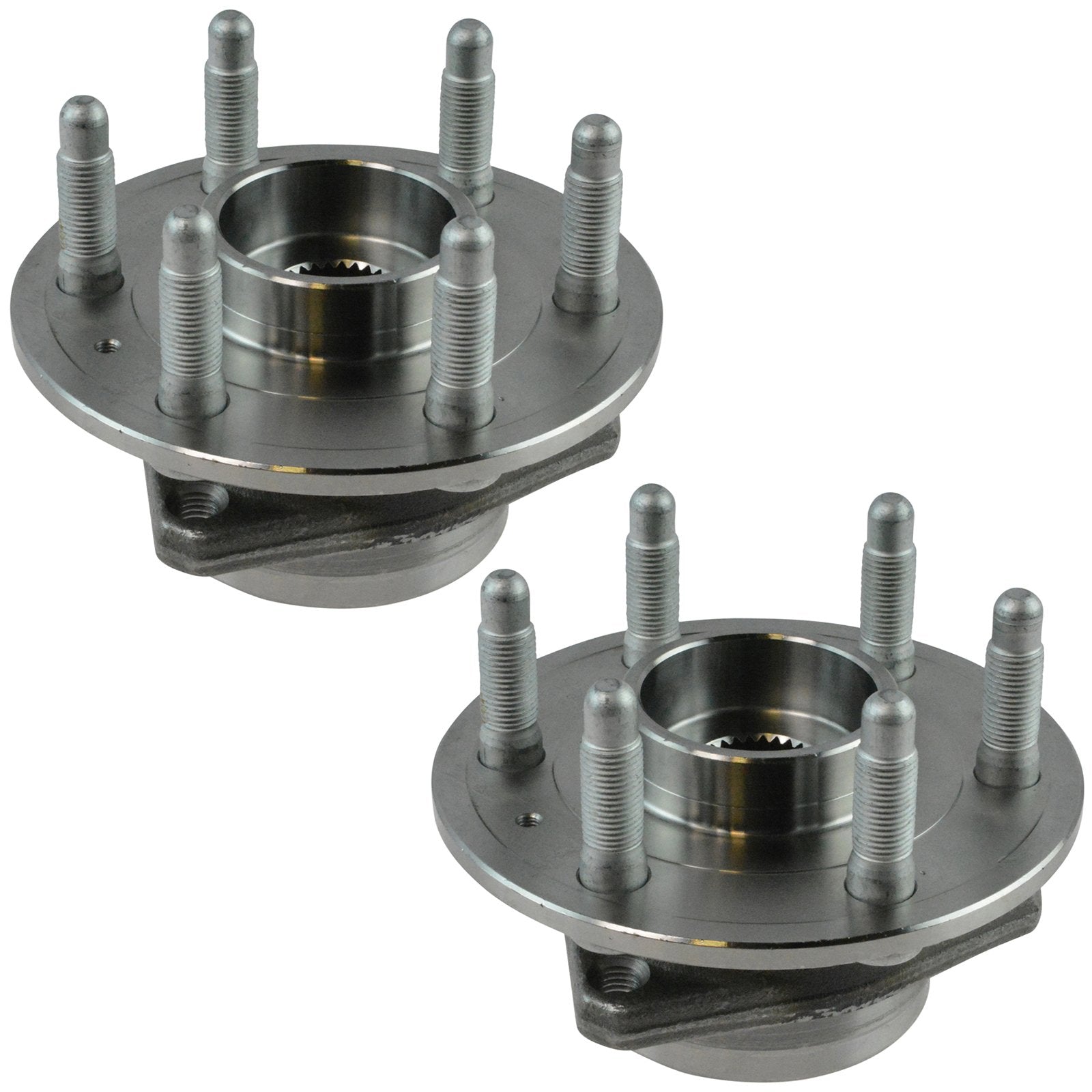 Trq Front Rear Wheel Hub Bearings Assembly Set Compatible With 2010-2016 Cadillac Srx 2011 Saab 9-4X