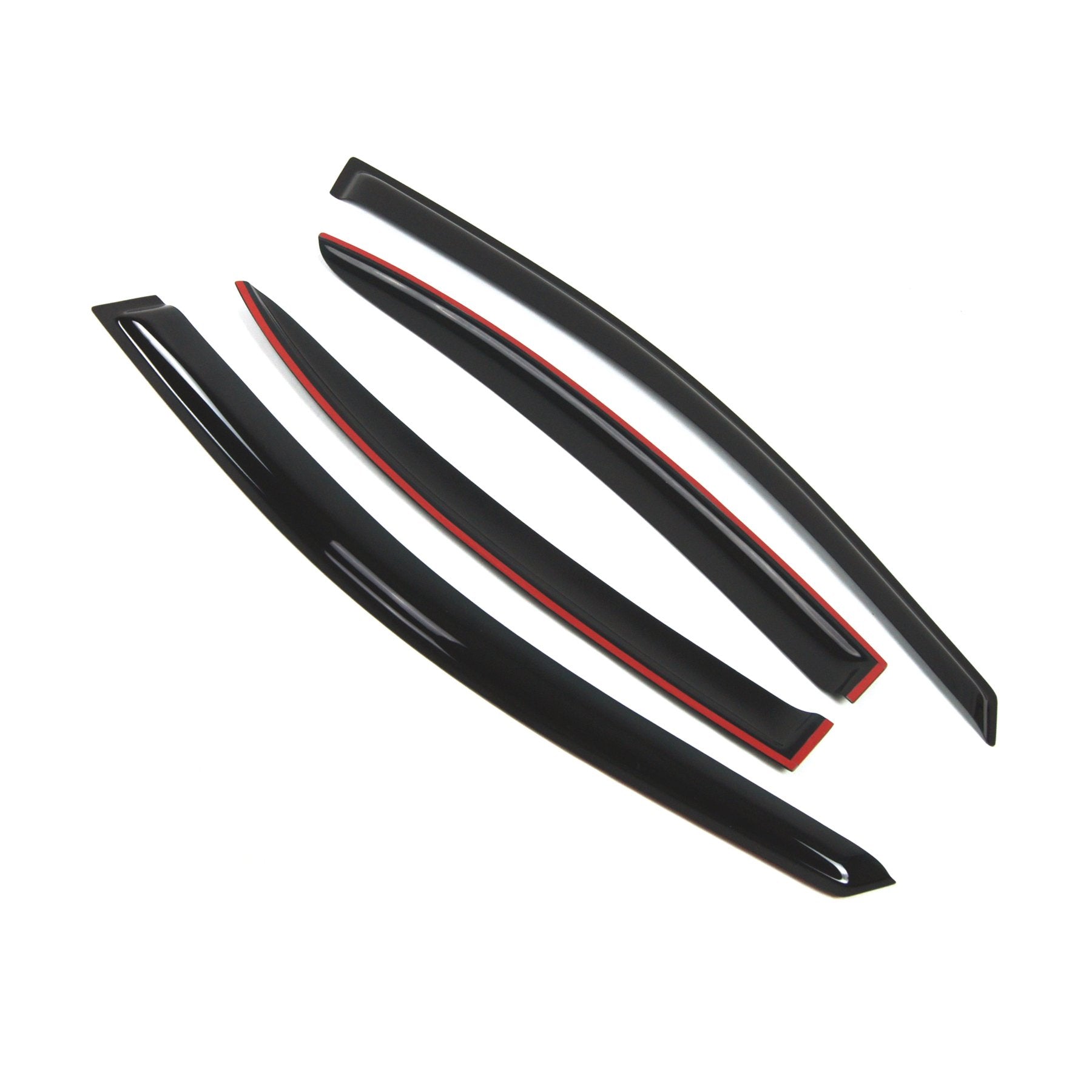 Tuningpros Outside Mount Window Vent Visors Rain Guards Compatible With Hyundai Accent 2006-2011 | Side Window Wind Deflectors R