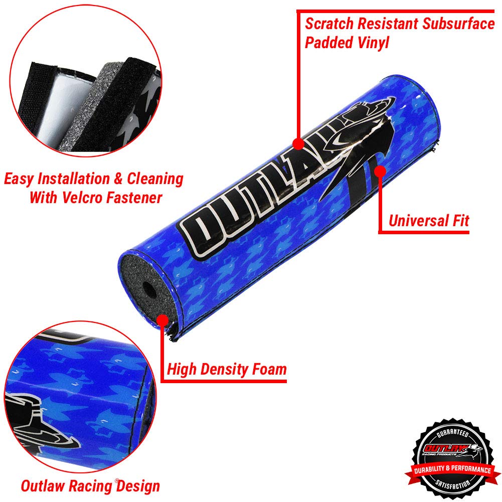 Outlaw Racing Bike Handlebar Pad Cushion for Crossbar - Fits Atv'S Motorcycles and Dirt Bikes - Handlebar Protector Pad - Approx