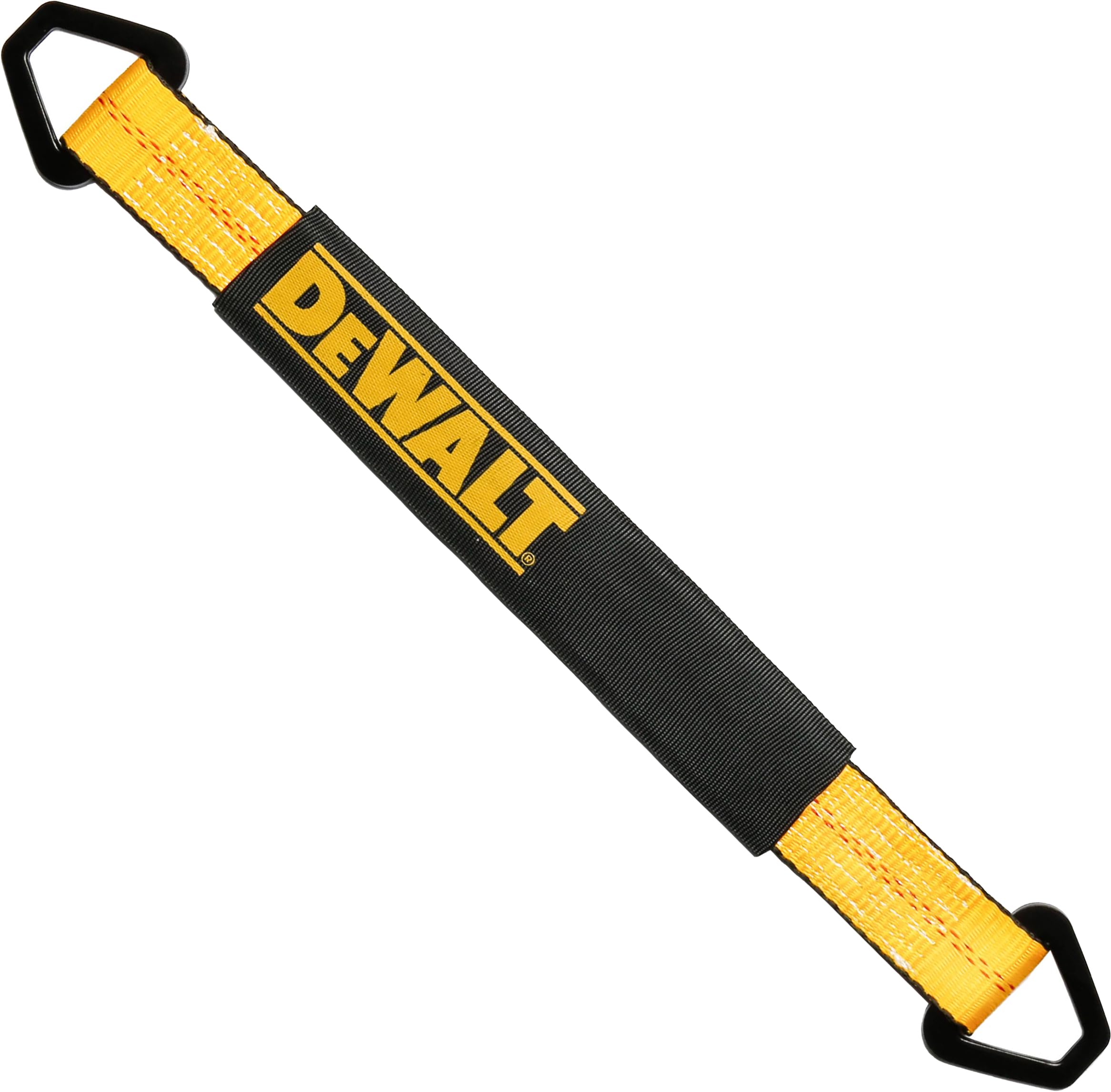 DEWALT DXBC80003 Black/Yellow 2'' x 36'' Premium Axle Tie Down Strap (10,000 lb Break Strength) - Heavy Duty for Truck, Trailer,