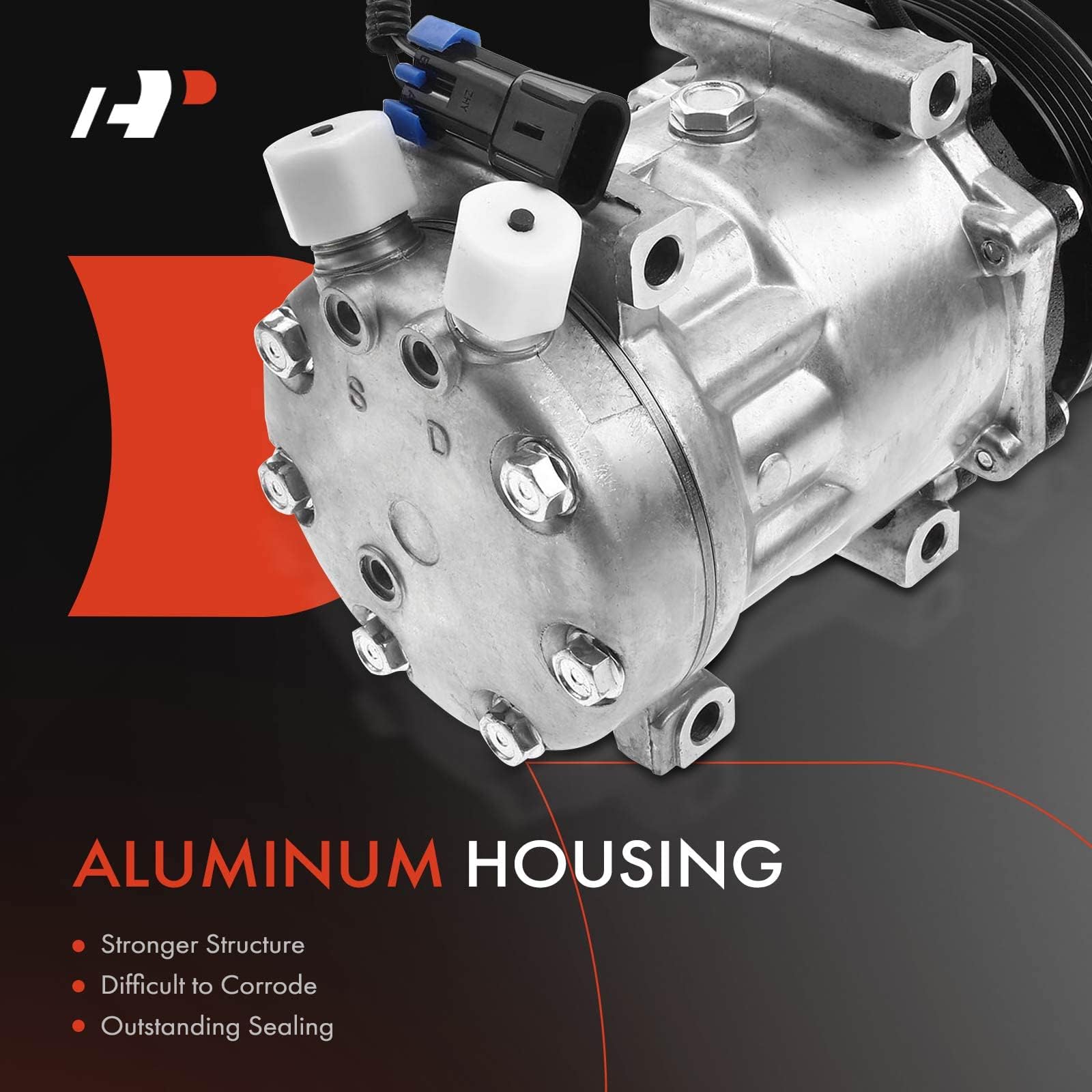 A-Premium Air Conditioner AC Compressor with Clutch Compatible with International Truck Navistar 4481 4546 4815