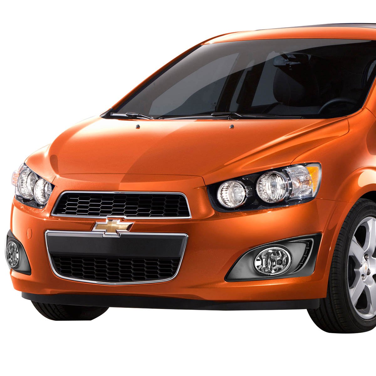 Dna Motoring Fl-Ztl-158-Ch Front Bumper Fog Light Driver & Passenger Side Enhance Visibility [Compatible With 11-15 Chevy Sonic