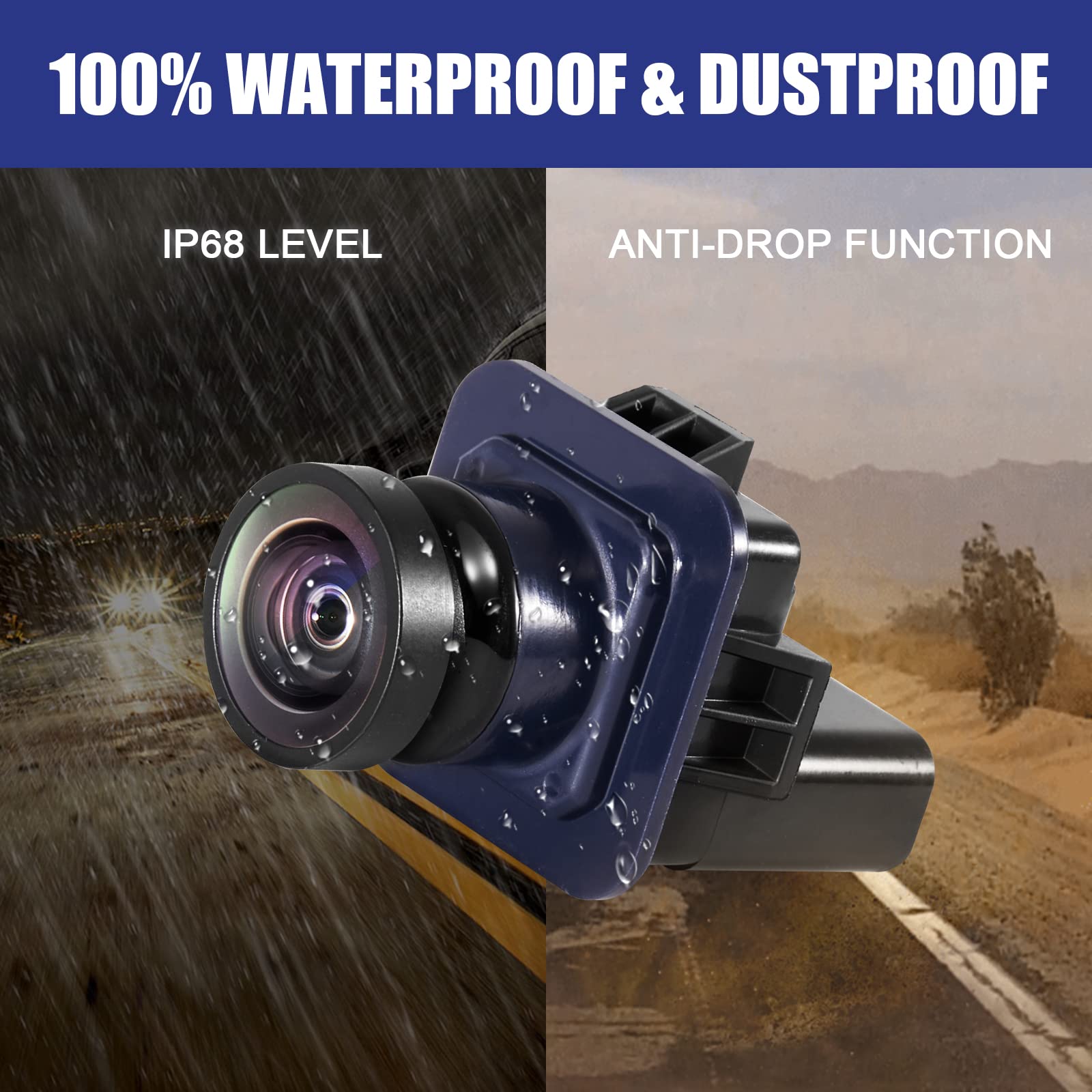 Autobaba Rear View Back Up Camera Compatible With 2010-2014 Ford F150 F-150 2015-2020 Mustang 2015-2019 Lincoln Mkc Reversing Pa