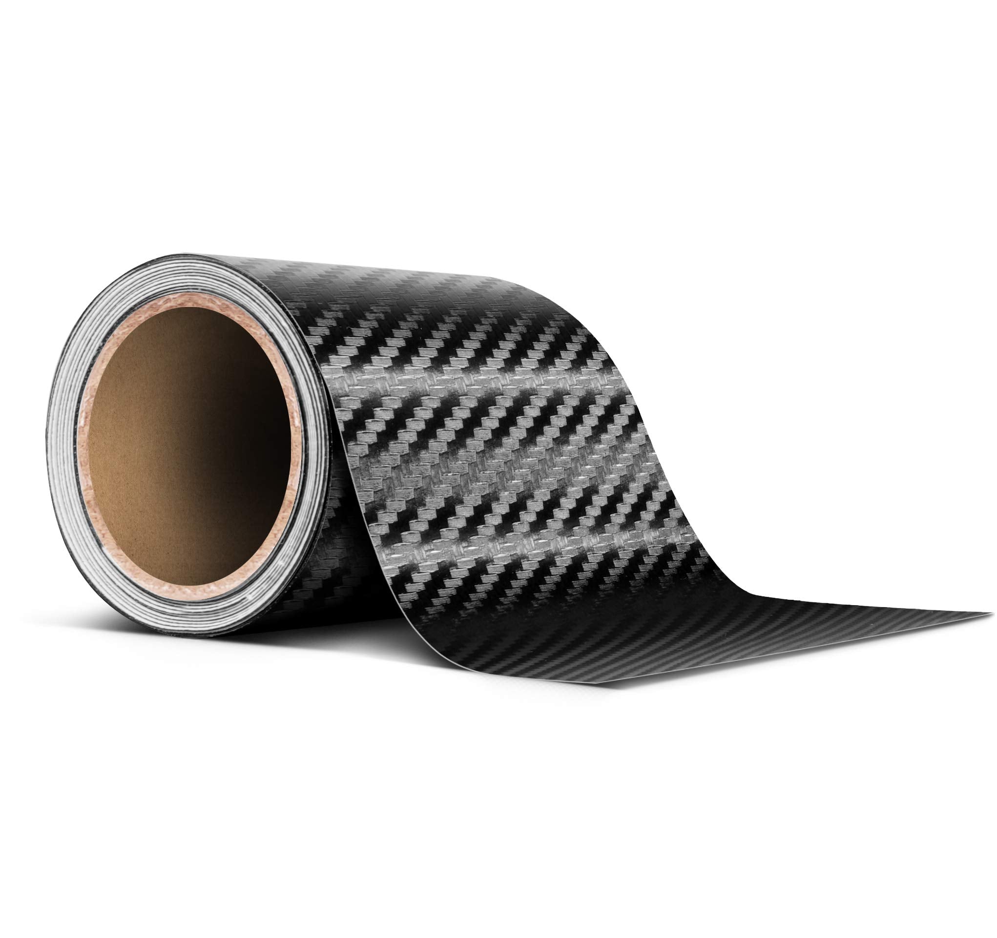 Vvivid Black Carbon Fiber Air-Release Adhesive Vinyl Tape Roll (3 Inch X 20Ft)