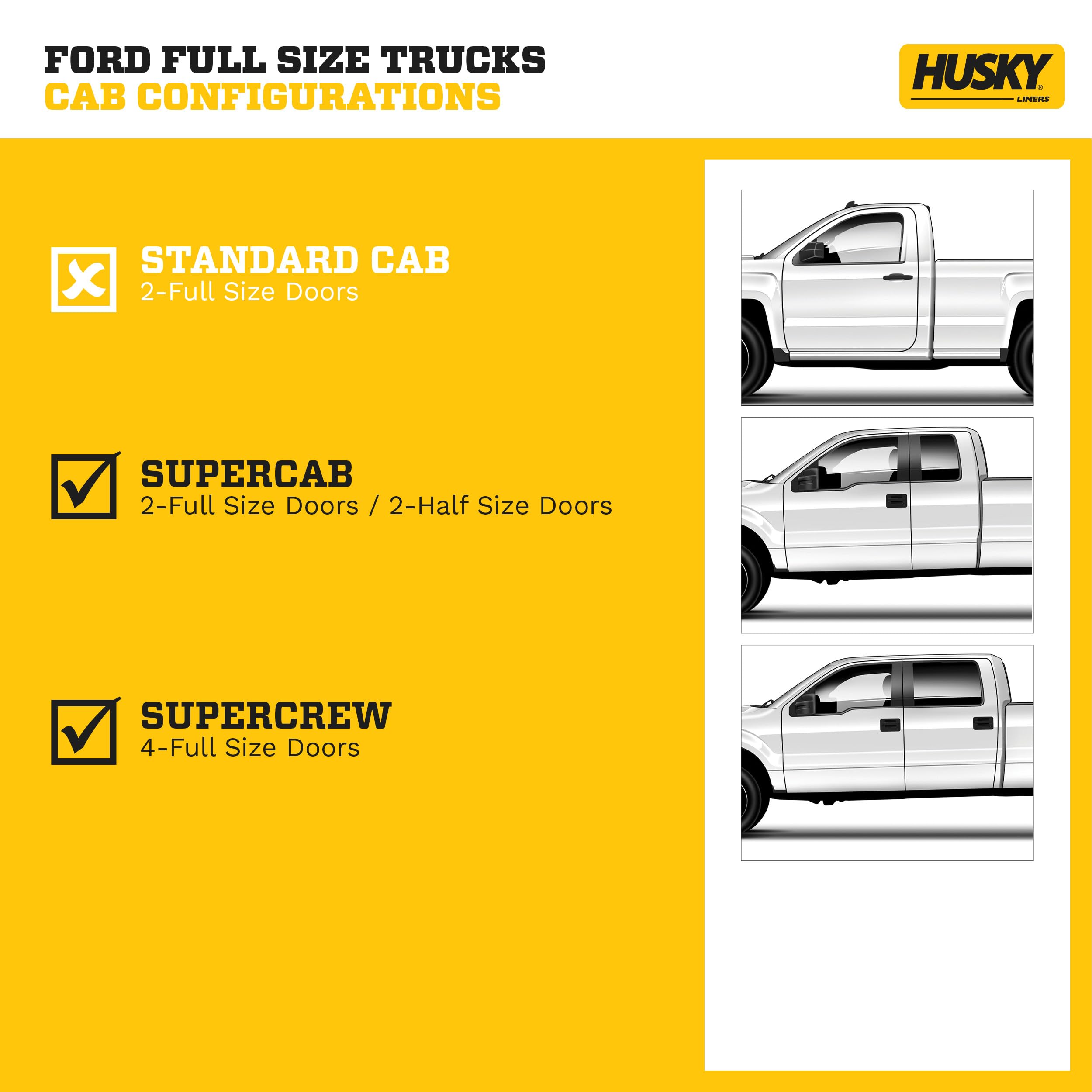 Husky Liners - 53001 Center Hump Floor Mat Fits 92-99 C1500 Suburban/C2500 Burban Black