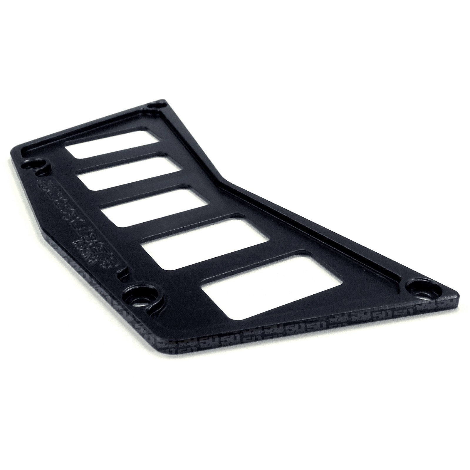 50 Caliber Racing 5 Switch Dash Panel - Powdercoated Black - Compatible With Rzr 570, 800, 900 [5357B]