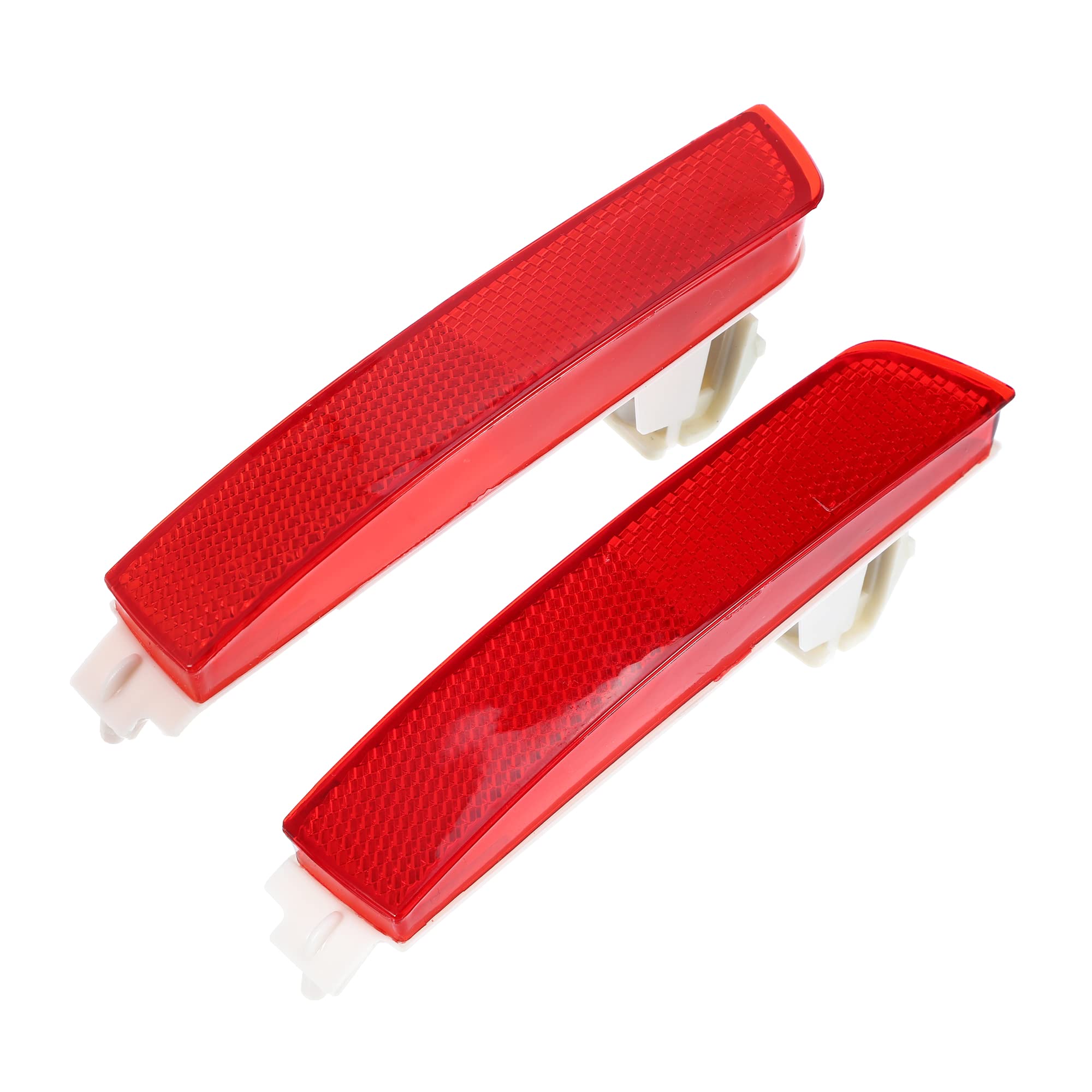 X AUTOHAUX 1 Pair Exterior Rear Bumper Side Marker Reflector Red for Nissan Sentra 2013-2018 Left Right Side 265655C000 265605C0