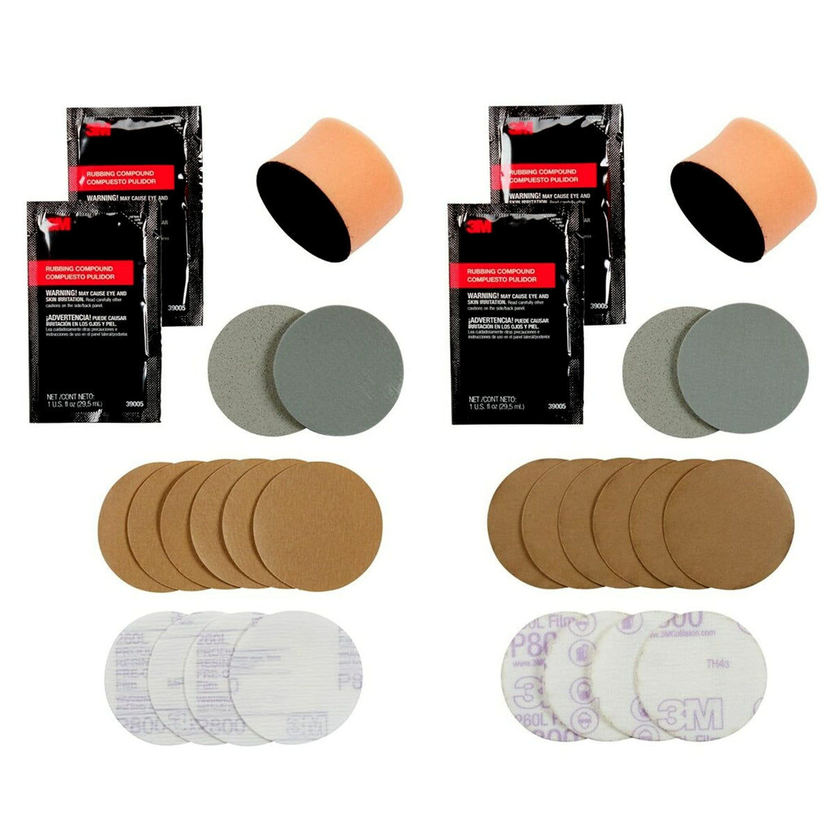 3M Headlight Restoration Kit, Medium Duty 2-Pack, Easy Car Headlight Restoration System, Headlight Cleaner And Restorer, No Tool