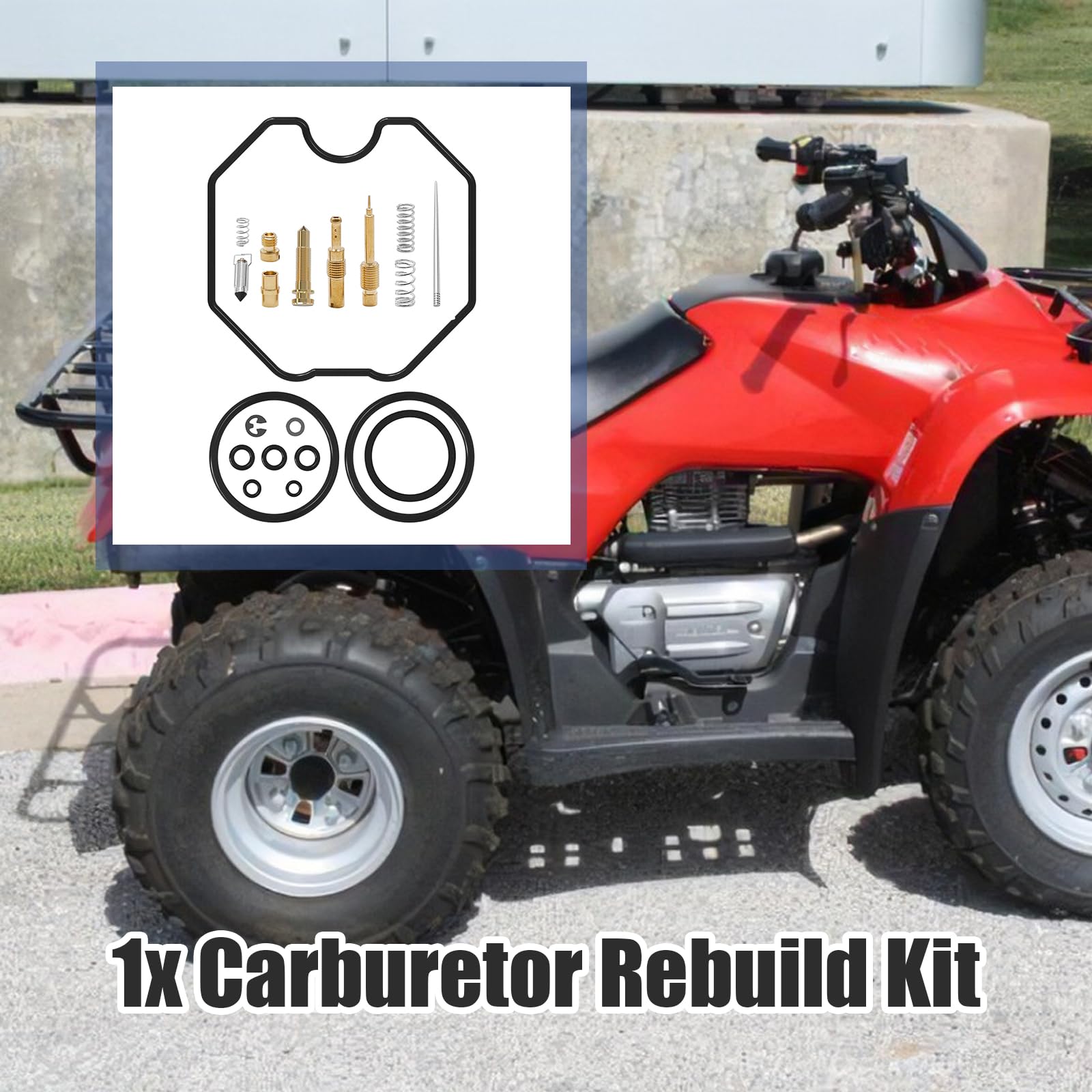 Syowada Carburetor Rebuild Kit Replacement For Honda Recon Trx250 1997-2005, Carb Repair Kit Replacement For Honda Recon Trx 250 Trx250Es Trx250Ex Trx250Te Trx250Tm