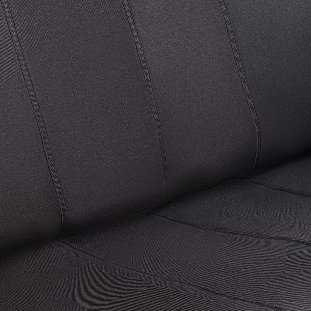 Flying Banner Rear Bench car seat Covers car seat Protectors Split 40/60 50/50 60/40 (Solid Black, Better)