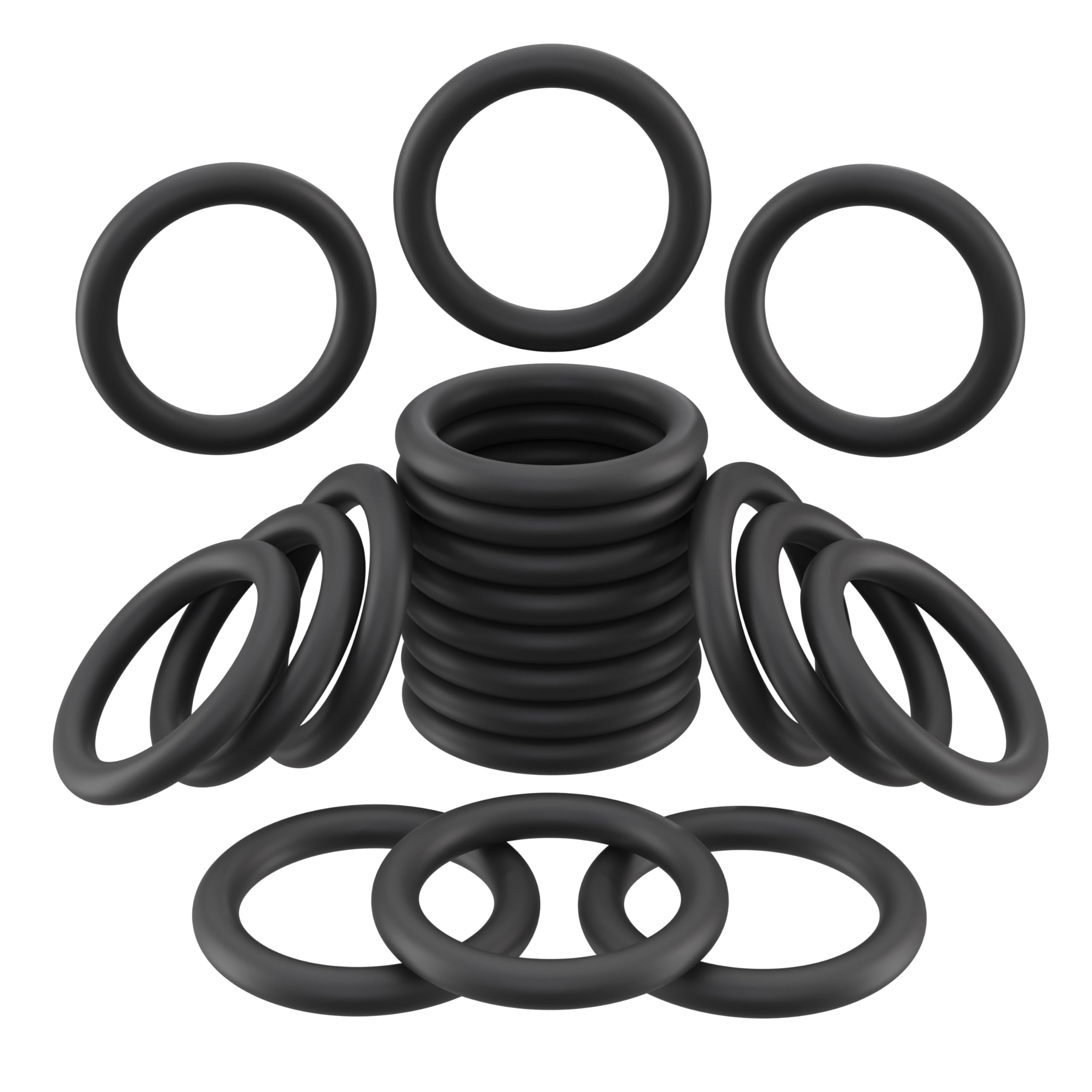 20 Pcs Oil Drain Plug Rubber O-Ring Gasket - 11Mm Replacement For Harley Davidson Engine And Transmission Drain Plug Oem 11105 F