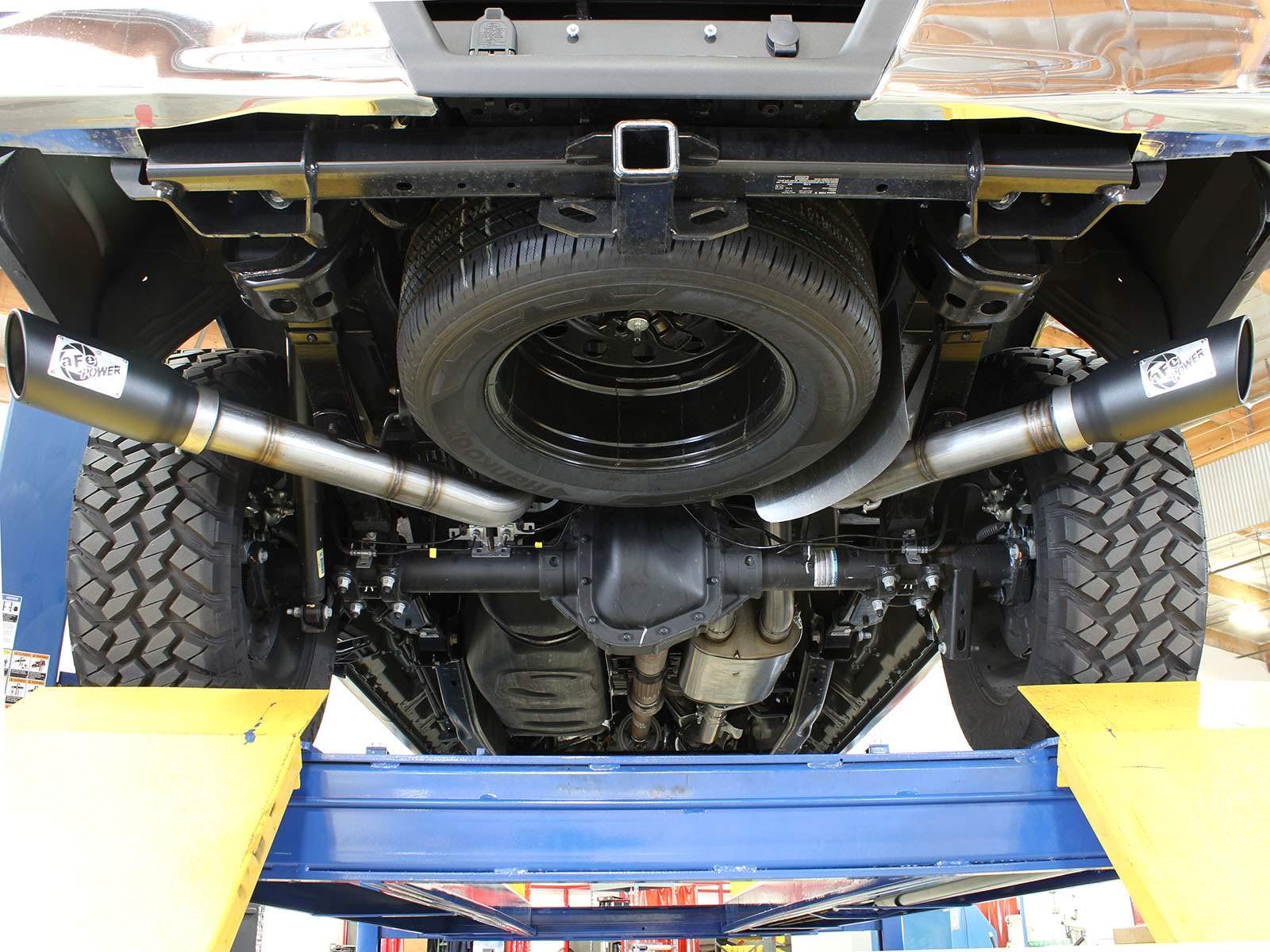 Afe Power 49-43074-B Mach Force-Xp 3 Stainless Steel Dual Side-Exit Cat-Back Exhaust System With Black Tips