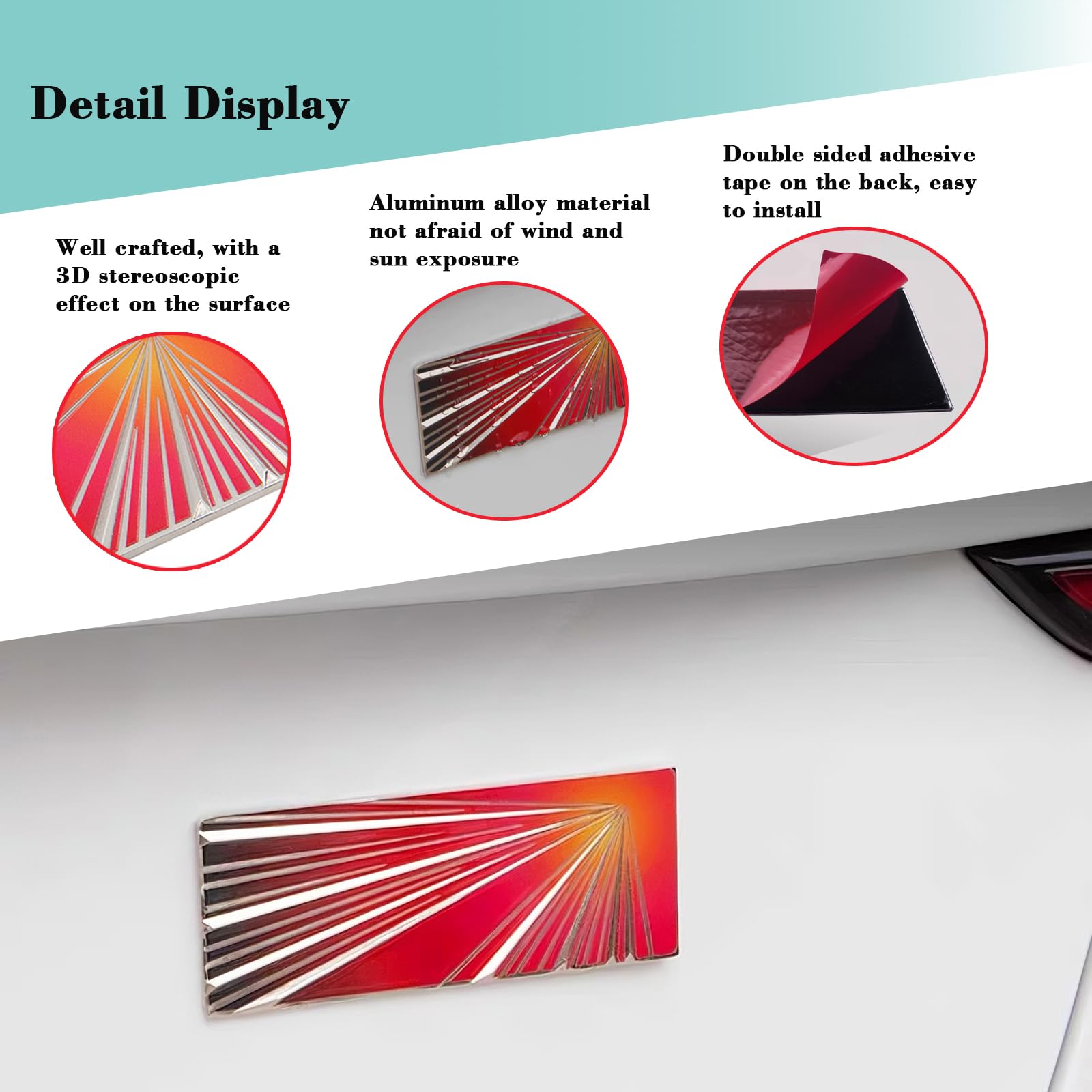 Yhcdsea Dual Motor Badge Emblem Sticker Plaid Decor Compatible For Model 3 Y X S Accessories (Juniper Badge)