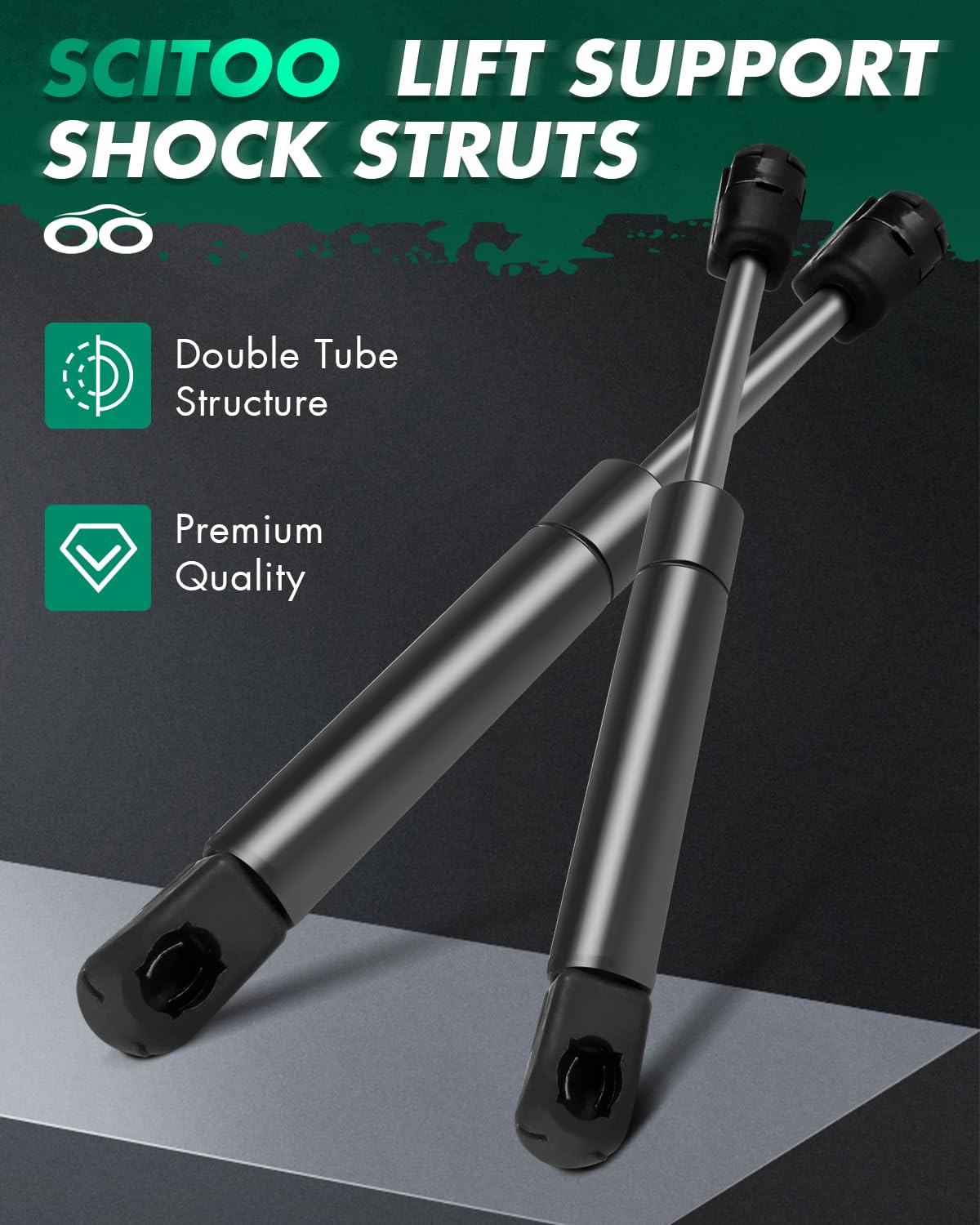 Scitoo Trunk Lift Supports Replacement Struts Gas Springs Shocks Fit For Volkswagen Type-1 2003-2010