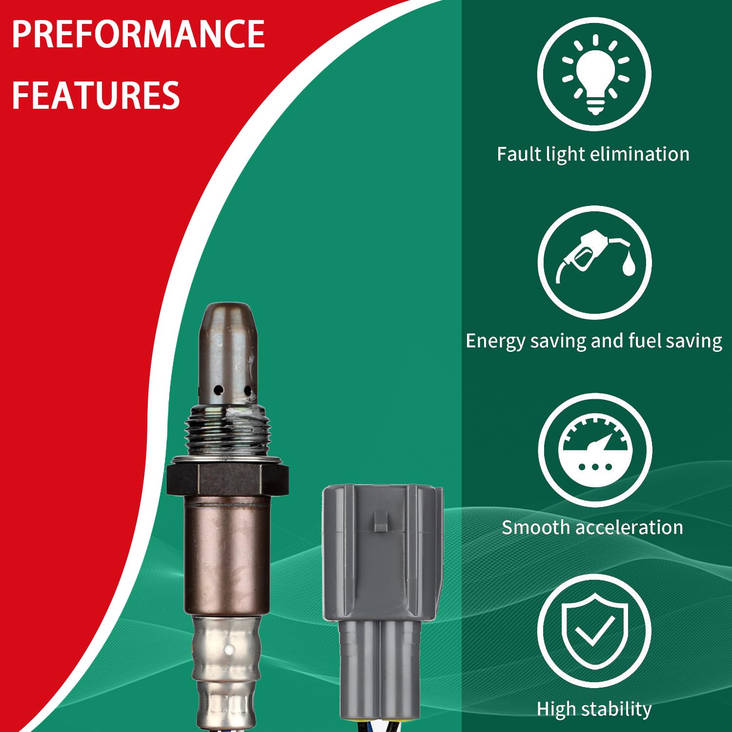 Necatuo 234-9022 Upstream O2 Oxygen Sensor Heated Air Fuel Ratio Compatible With Avalon Camry Highlander Rav4 Venza Tacoma Rx350