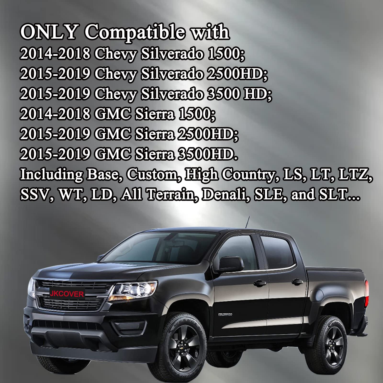 Jkcover Center Console Button Knobs Cover Compatible With 2014 2015 2016 2017 2018 Chevy Silverado/Gmc Sierra Air Conditioner Co