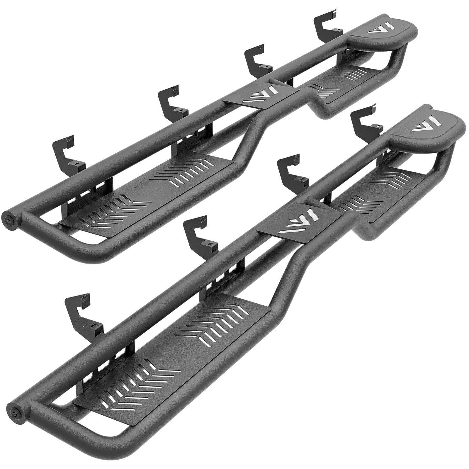 Yzona Two Raised Step, Crew Cab Running Boards Compatible With 2019-2025 Chevy Silverado & Gmc Sierra 1500, 2020-2025 Chevrolet