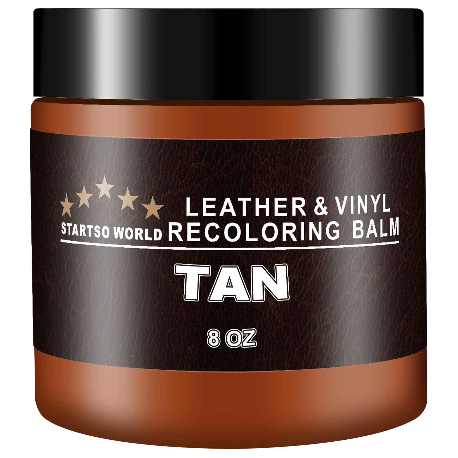 Startso World Leather Recoloring Balm, Tan Leather Repair Kit For Furniture, Leather Dye, Leather Color Restorer For Couches, Le