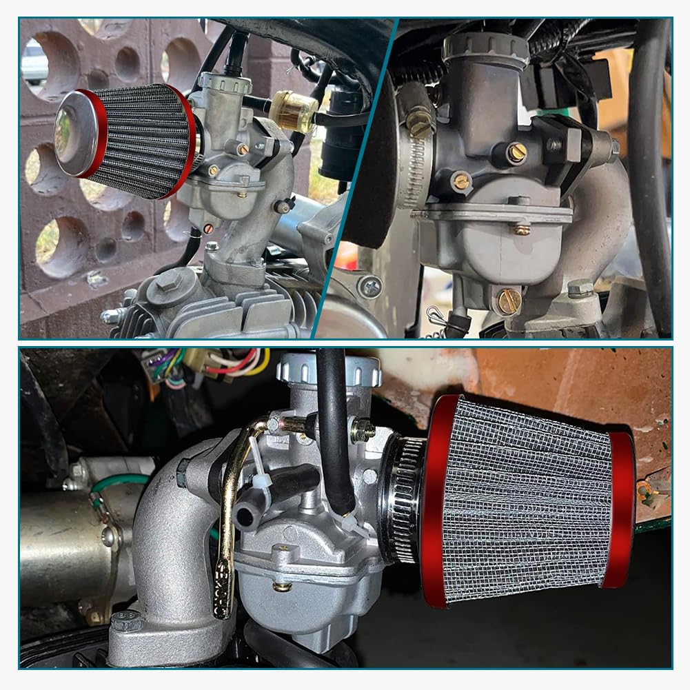 Fvrito Pz20 Carburetor Kit For Tao Tao Coolster 125Cc 110Cc 90Cc 70Cc 50Cc Kazuma Baja Chinese Atv Quad 4 Wheeler Sunl Nst Roketa Loncin Lifan Xr80 Crf70 4 Stroke Go Kart Pit Dirt Bike Parts