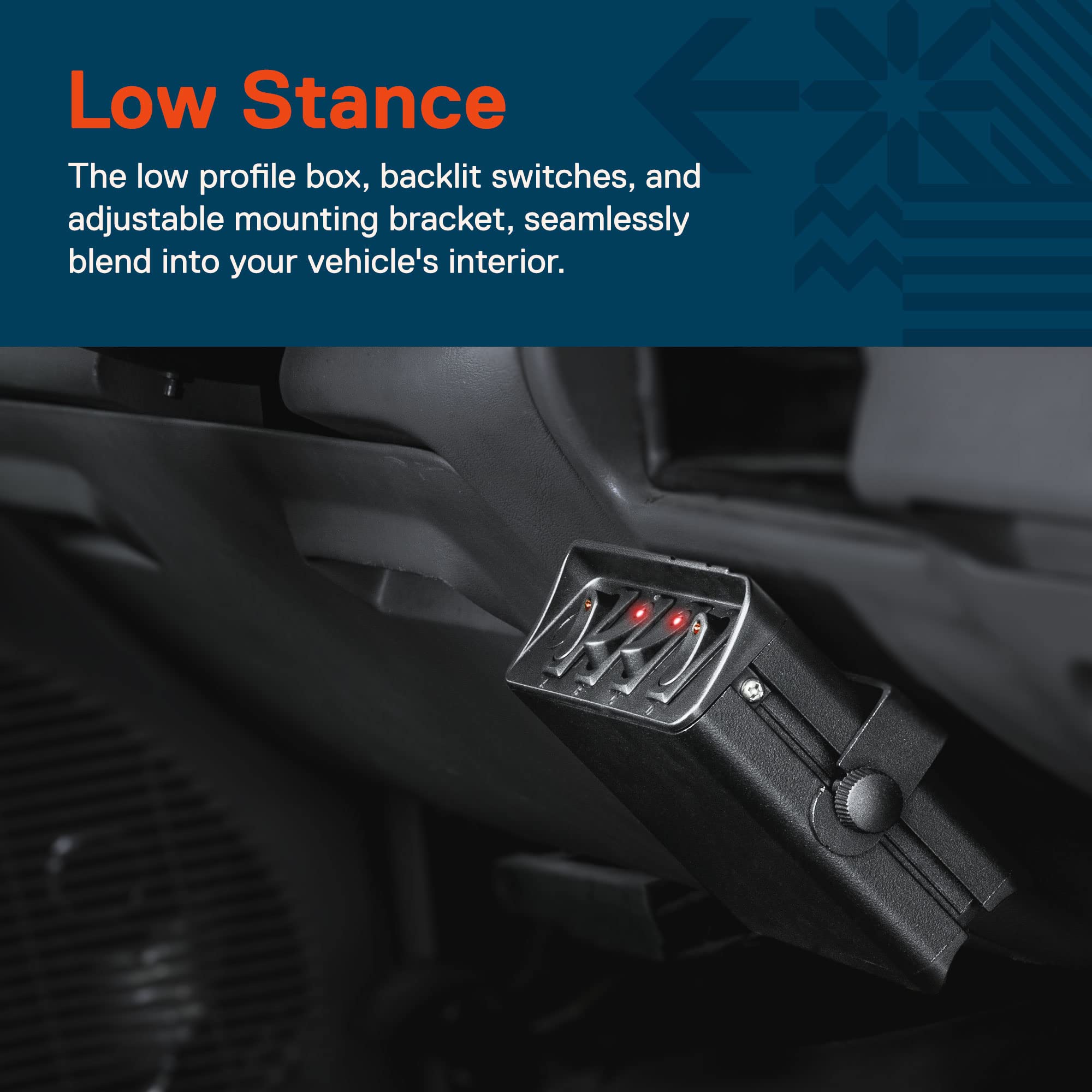 True Mods 4-Gang 12V Rocker Switch Box [20 Amp Max.] [12 Awg Wires][12 Volt Dc] Spst On/Off Rocker Toggle Switch Panel Box For Auto Automotive Lights Car Marine Boat Truck Vehicles & More