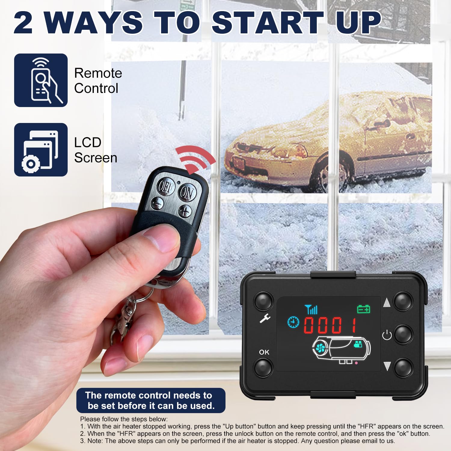 Triclicks Diesel Air Heater 12V 5Kw-8Kw Parking Heater Diesel Night With Silencer Lcd Switch Remote Control 10L Tank For Truck,