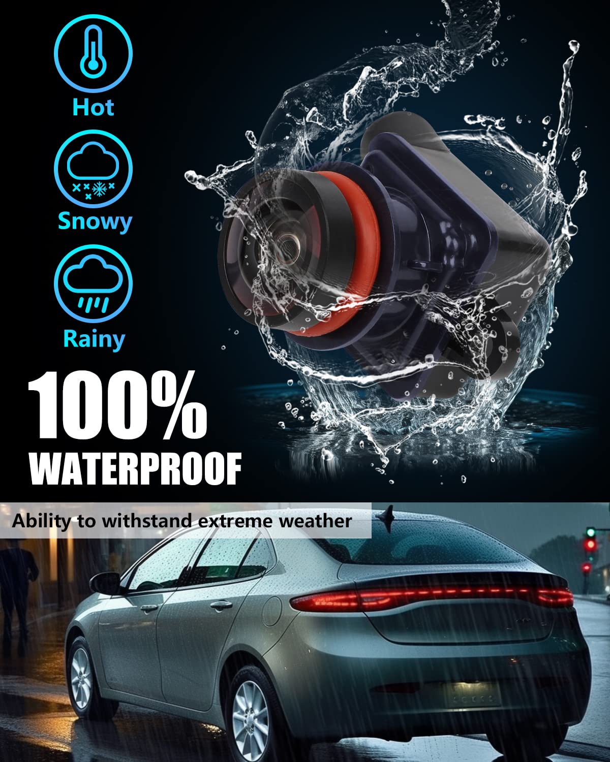 Backup Camera Rear Compatible For Dodge Dart 2013 2014 2015 2016 Reverse Camera Replaces 56038990Aa 1Wy78Gw7Aa