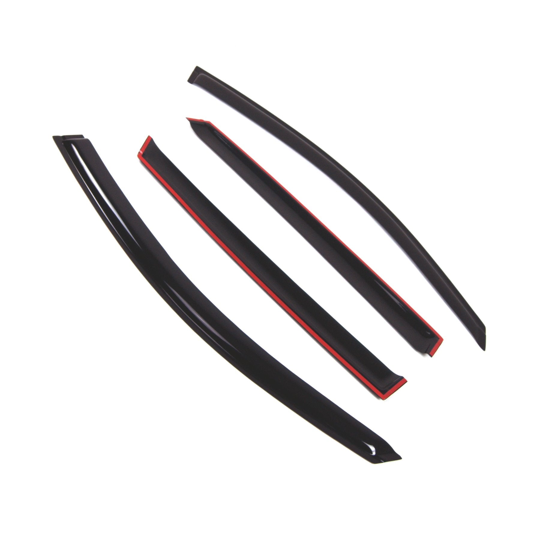 Tuningpros Wd2-815 Dark Smoke 4 Pcs Set Window Visor (Outside Mount) Deflector Rain Guard Compatible With 2014-2018 Kia Sorento