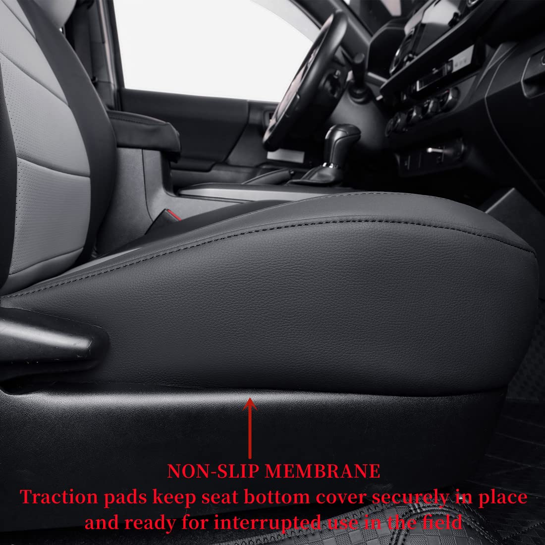 Coverdream Custom Fit Seat Covers For Toyota Tacoma Double Cab/Extended Cab/Crew Cab 2016 2017 2018 2019 2020 2021 2022 2023, Fu