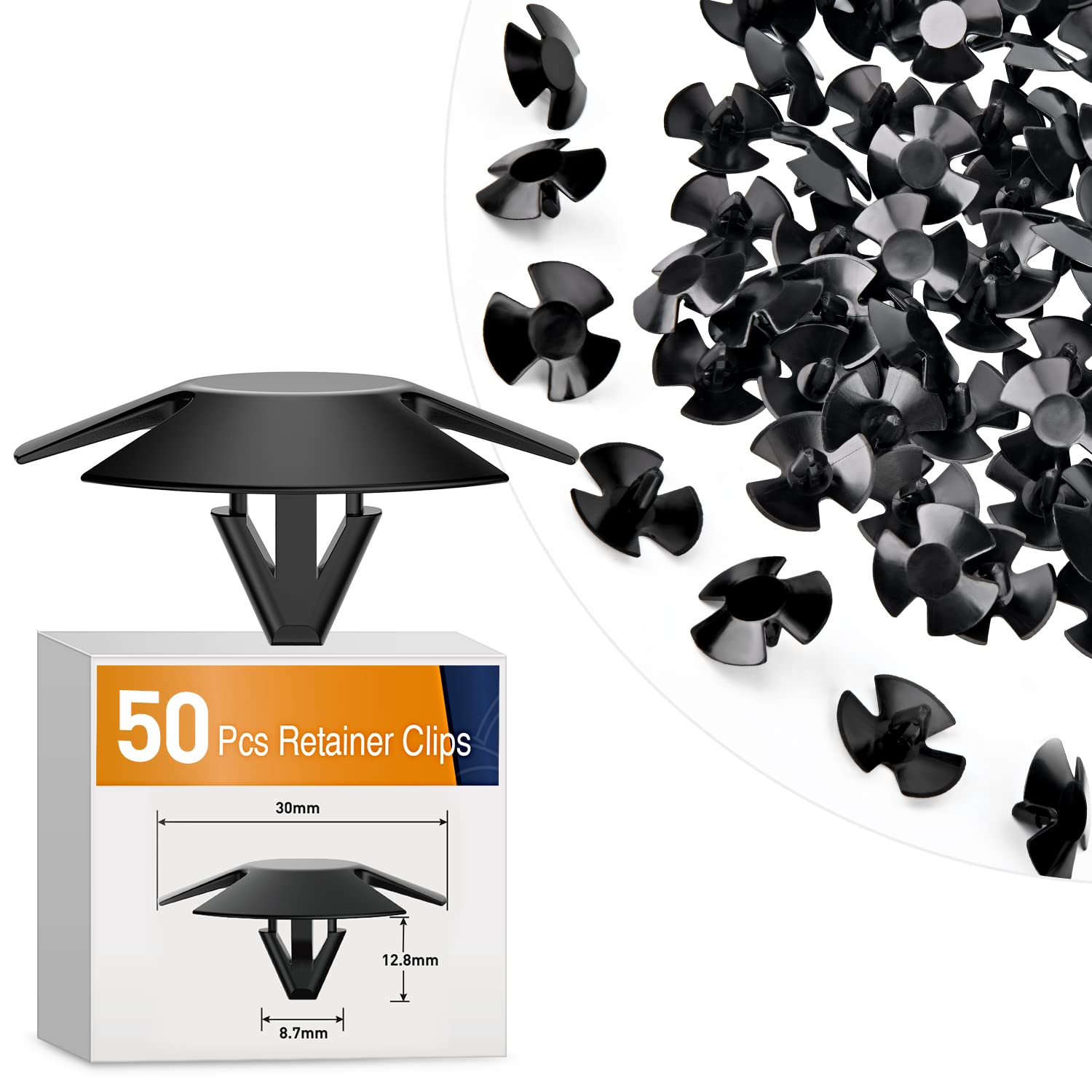 Gooacc 50Pcs Hood Insulation Retainer Clips Replacement For Grand Cherokee Dodge Ram Chrysler Pt Cruiser Plymouth Laser Neon,Oem