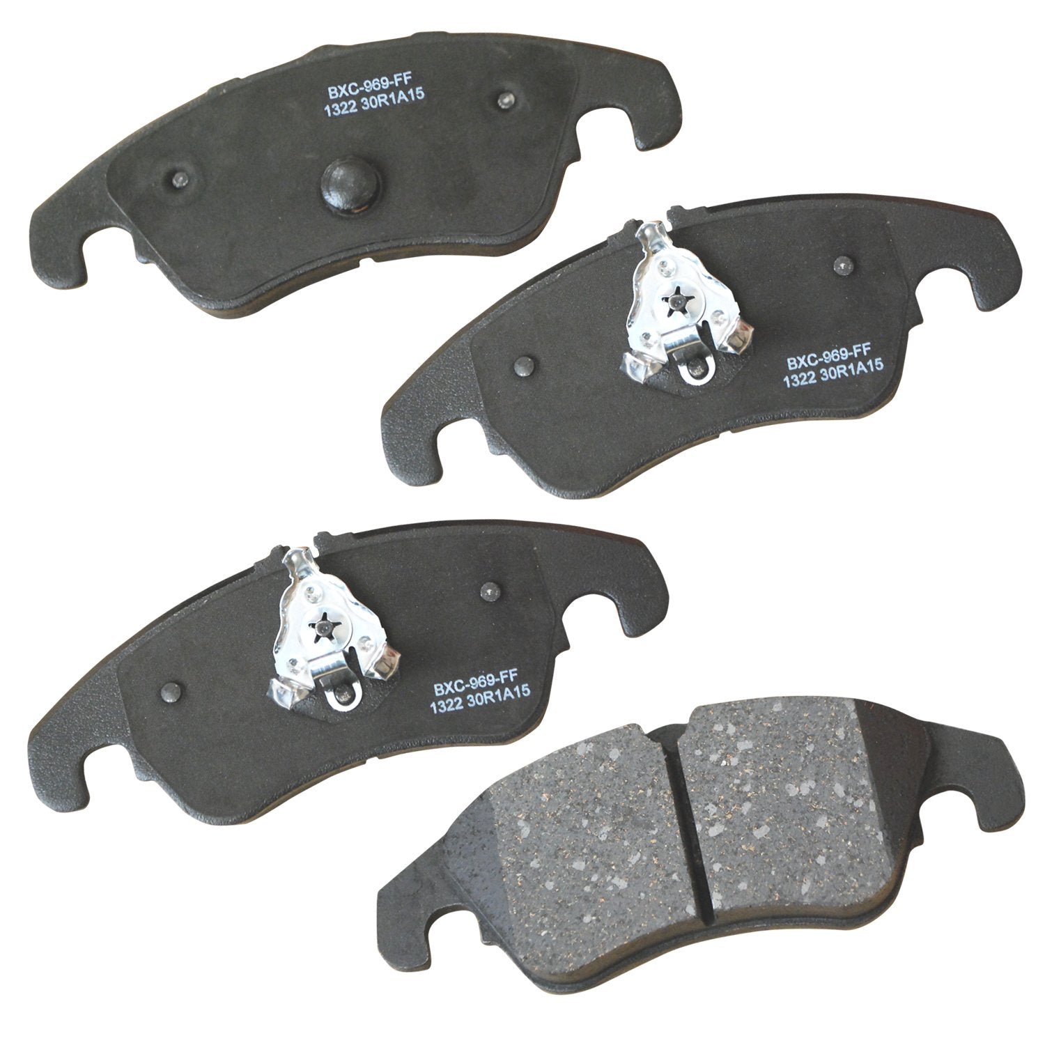 Bendix Premium Sbc1322 Ceramic Front Brake Pads For Audi A4 Allroad 2015-2013, A5 2009-2008, A5 2016-2015, A6 2015-2012, A6 Quat