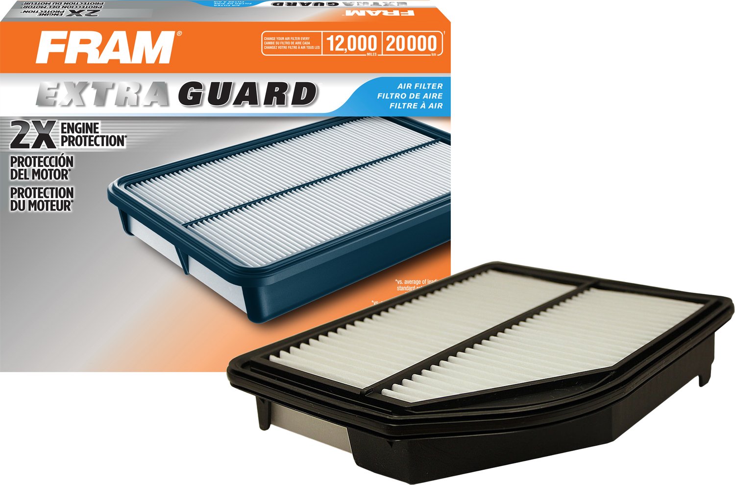 FRAM Extra Guard CA11258 Replacement Engine Air Filter for Select 2012-2014 Honda CR-V (2.4L), Provides Up to 12 Months or 12,00