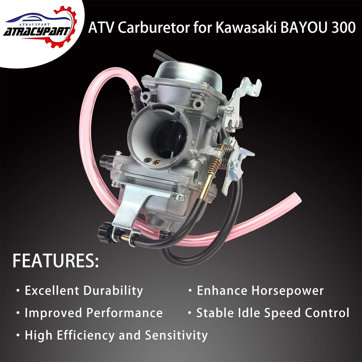 Carburetor Compatible With Kawasaki Bayou 300 Klf300 Klf 300 1986-1987 Klf300A, 1988-2005 Klf300B, 1989-2005 Klf300C Atv Carb