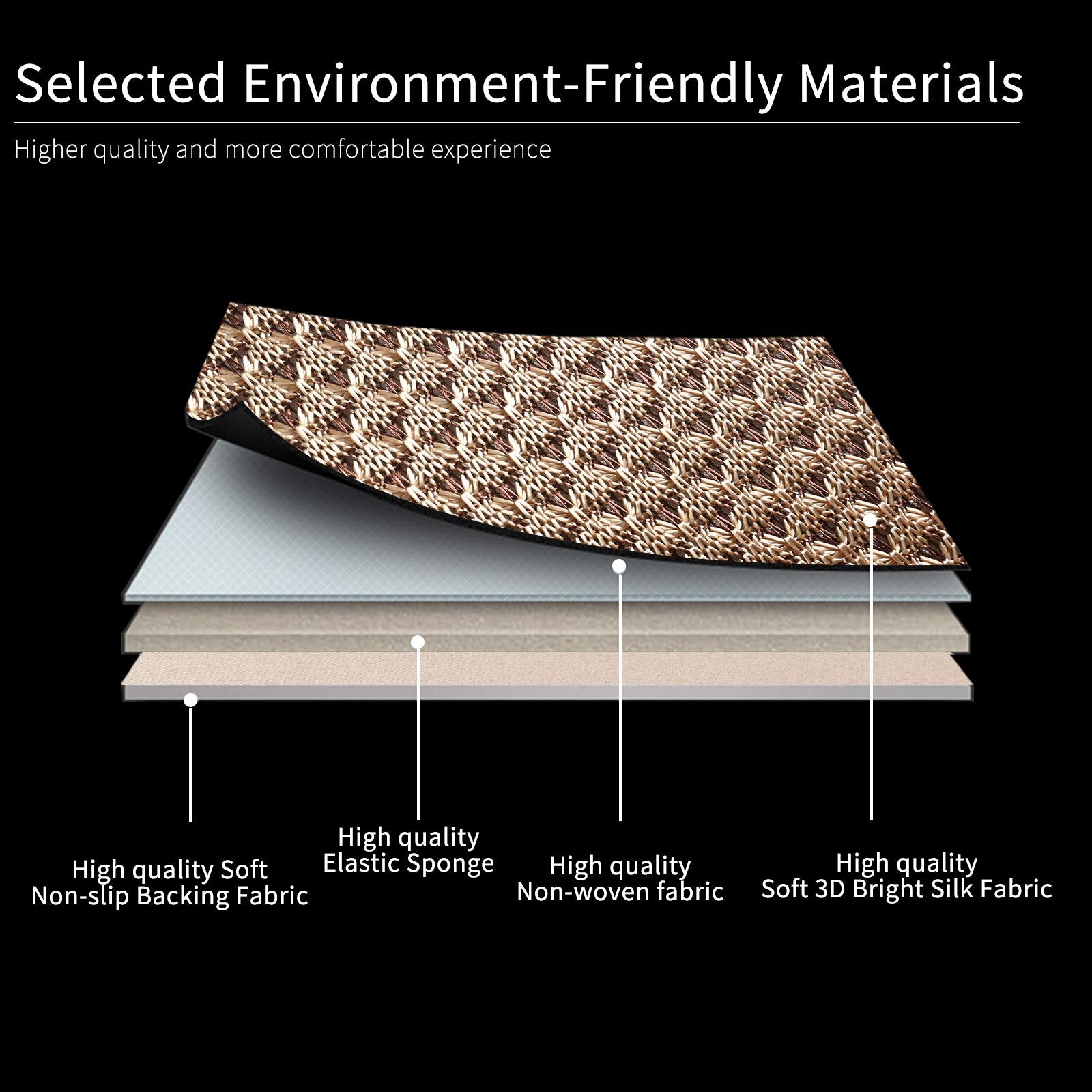 Auto Newer Luxury Breathable Car Seat Cover Fit Four Seasons, Universal Front Of Car Seat Cushions, Bottom Seat Covers Of Full Wrapped Edge,Universal Fit For 95% Cars,Suv,Pickup(Beige,1Pcs)