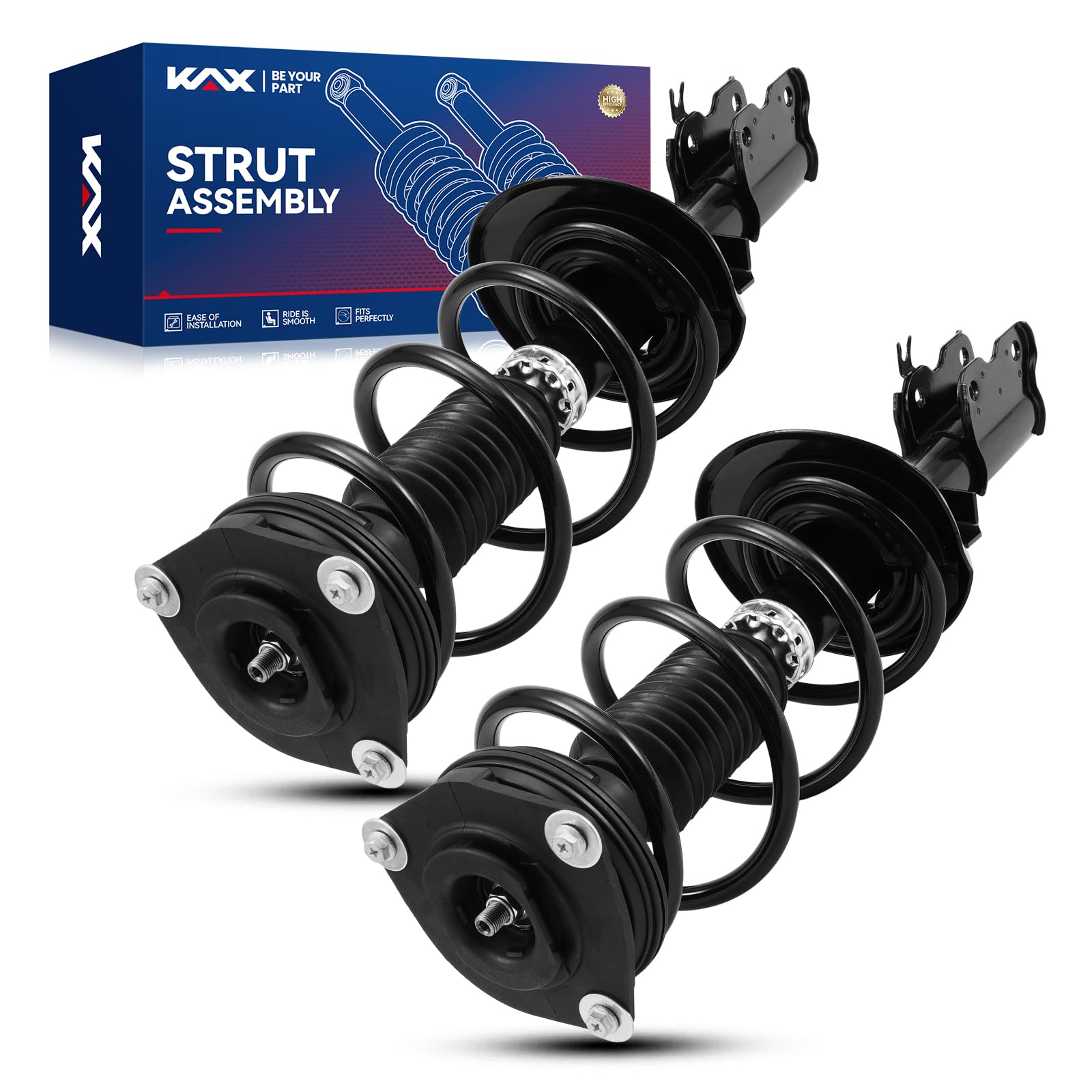KAX Front Quick Struts for Nissan Rogue 2008 2009 2010 2011 2012 Front Shocks Complete Struts Assembly with Coil Spring Set of 2